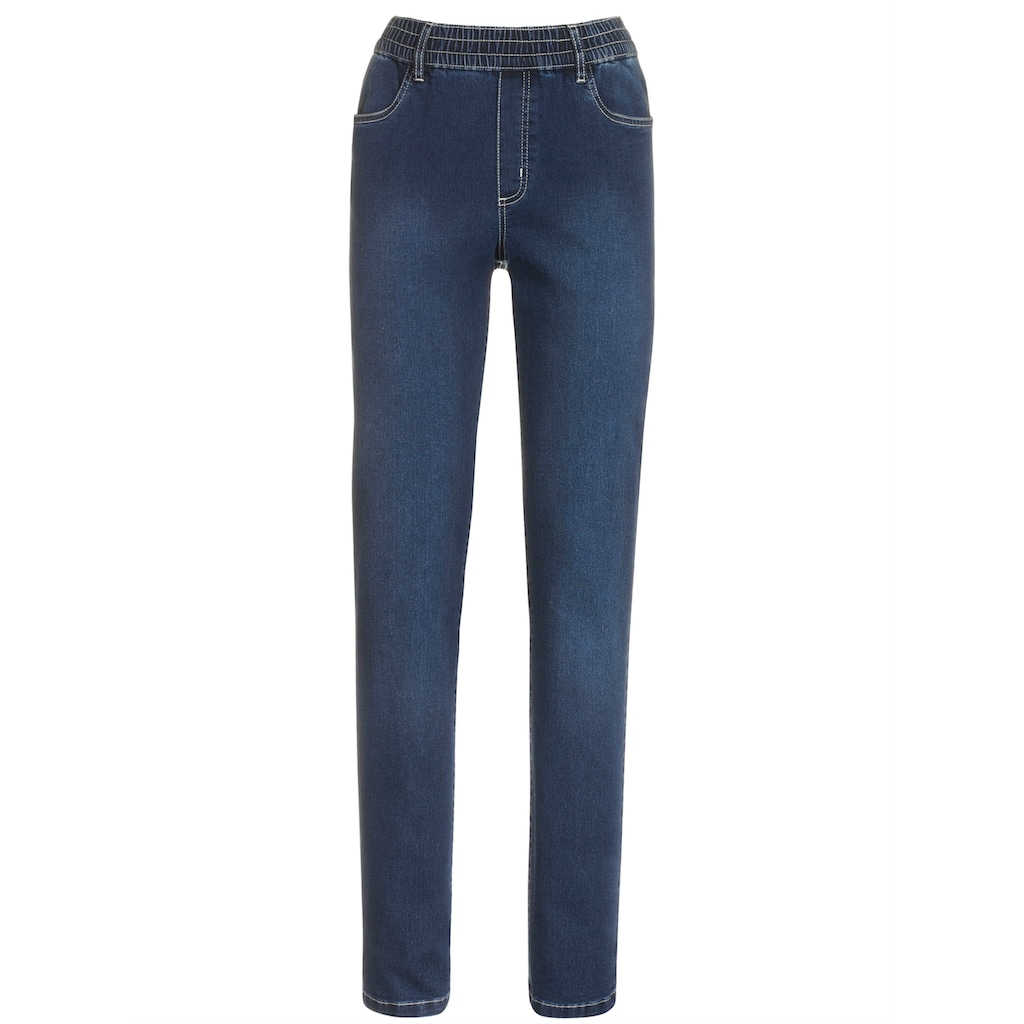 Classic Basics High-waist-Jeans, (1 tlg.)