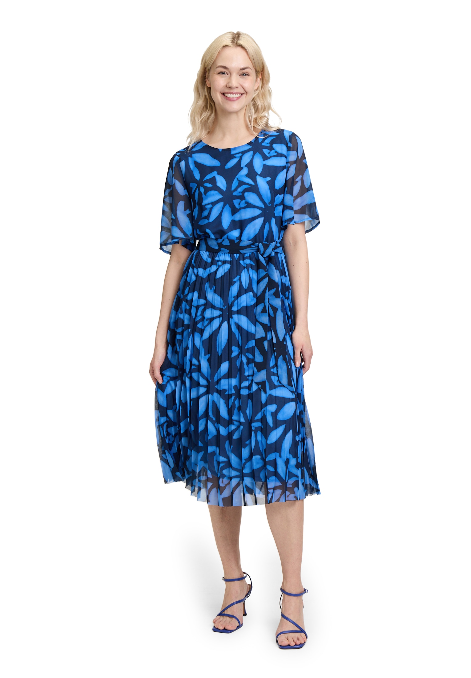 Betty&Co Chiffonkleid "Betty & Co Damen Sommerkleid Chiffonkleid mit Plisse günstig online kaufen