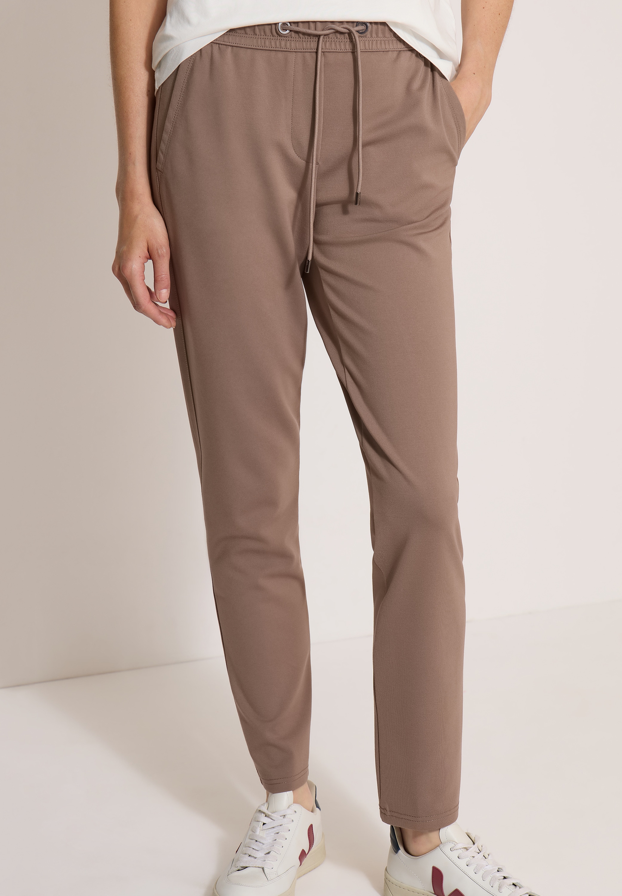 Cecil Stoffhose "Style Tracey" mit elastischem Bund und Tunnelzug