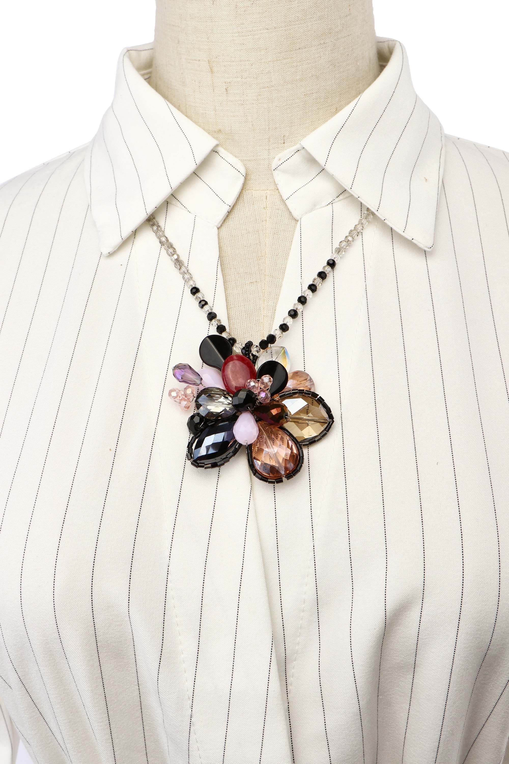 COLLEZIONE ALESSANDRO Kette mit Anhänger »Hanami«, geschliffene Glasperlen
