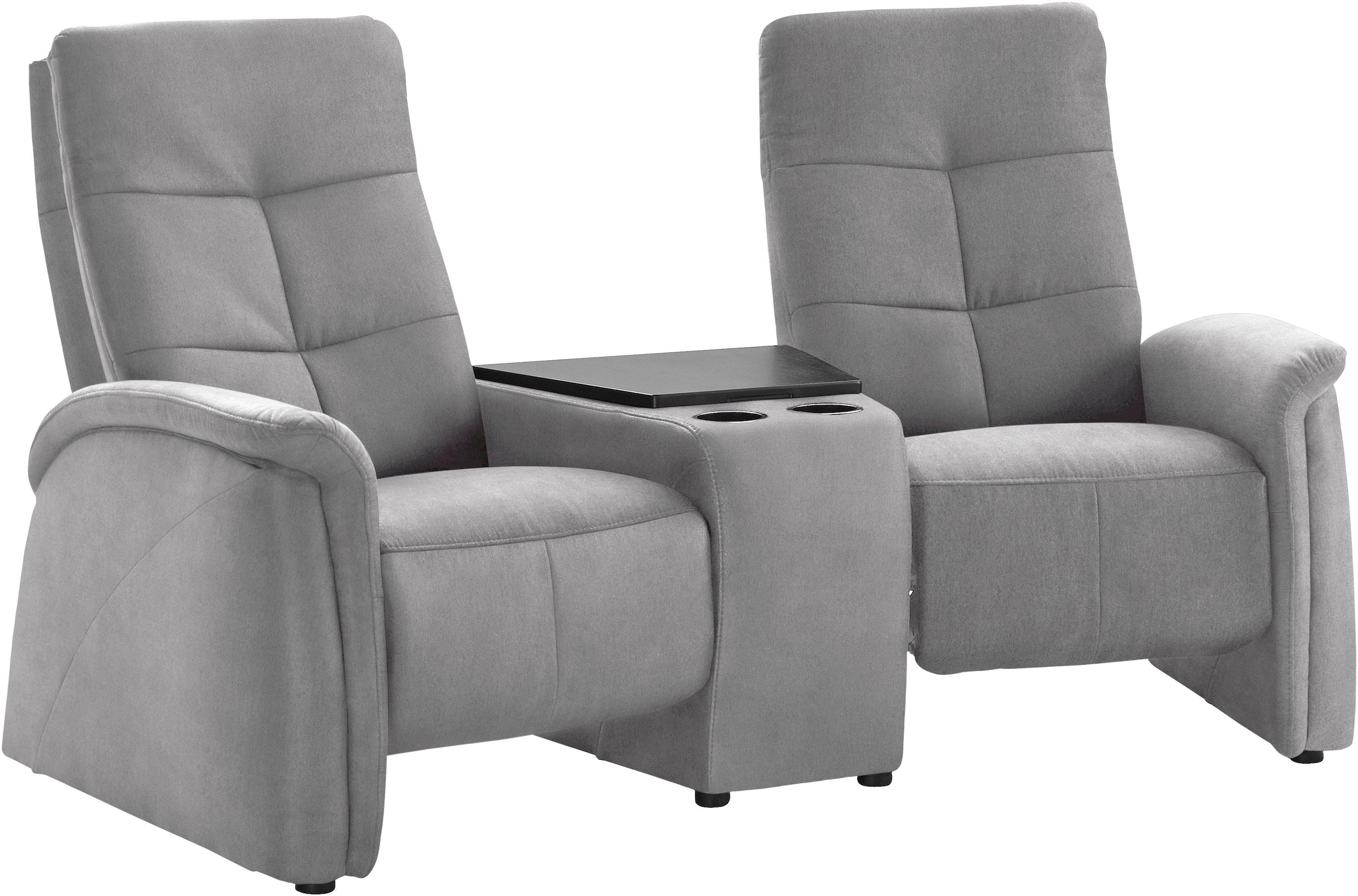 exxpo - sofa fashion 2-Sitzer »Tivoli, Kinosofa mit Relaxfunktion, mit Ablagetisch und Stauraum«, bequem und komfortabel