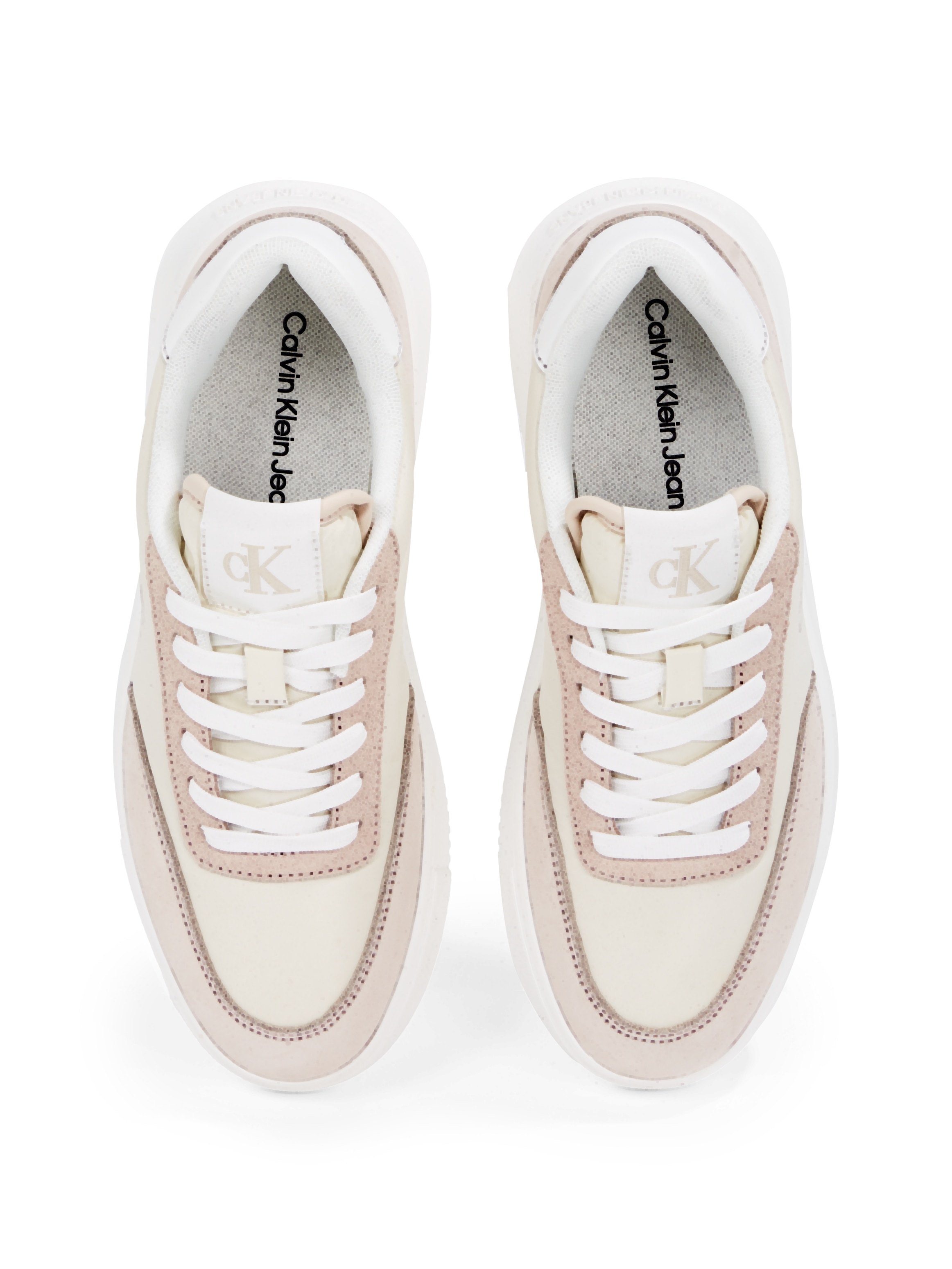 Calvin Klein Jeans Sneaker »CHUNKY CUPSOLE LOW MIX IN«, Freizeitschuh, Halbschuh, Schnürschuh mit CK Logo