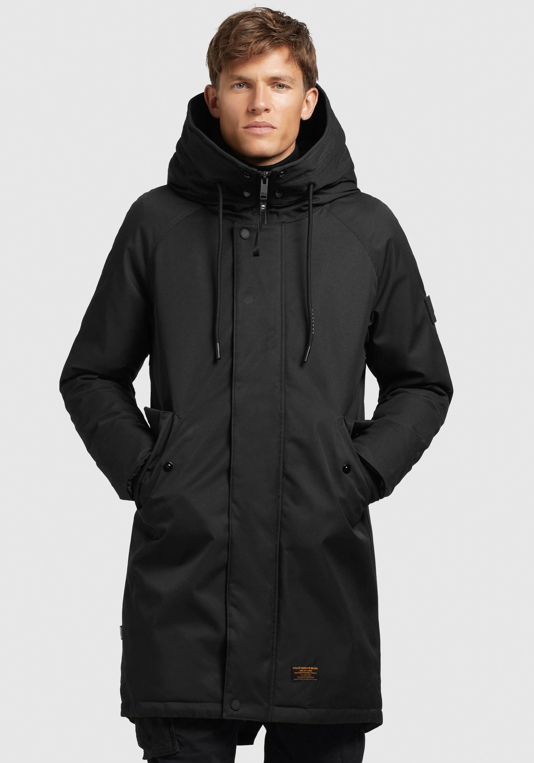 khujo Winterjacke "TANDEM" mit Kapuze Kordelzug an der Taille
