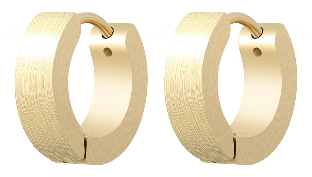 Adelia´s Paar Creolen »Neuheit 2025 - Damen Creolen aus mattem Edelstahl Ø 9 mm«