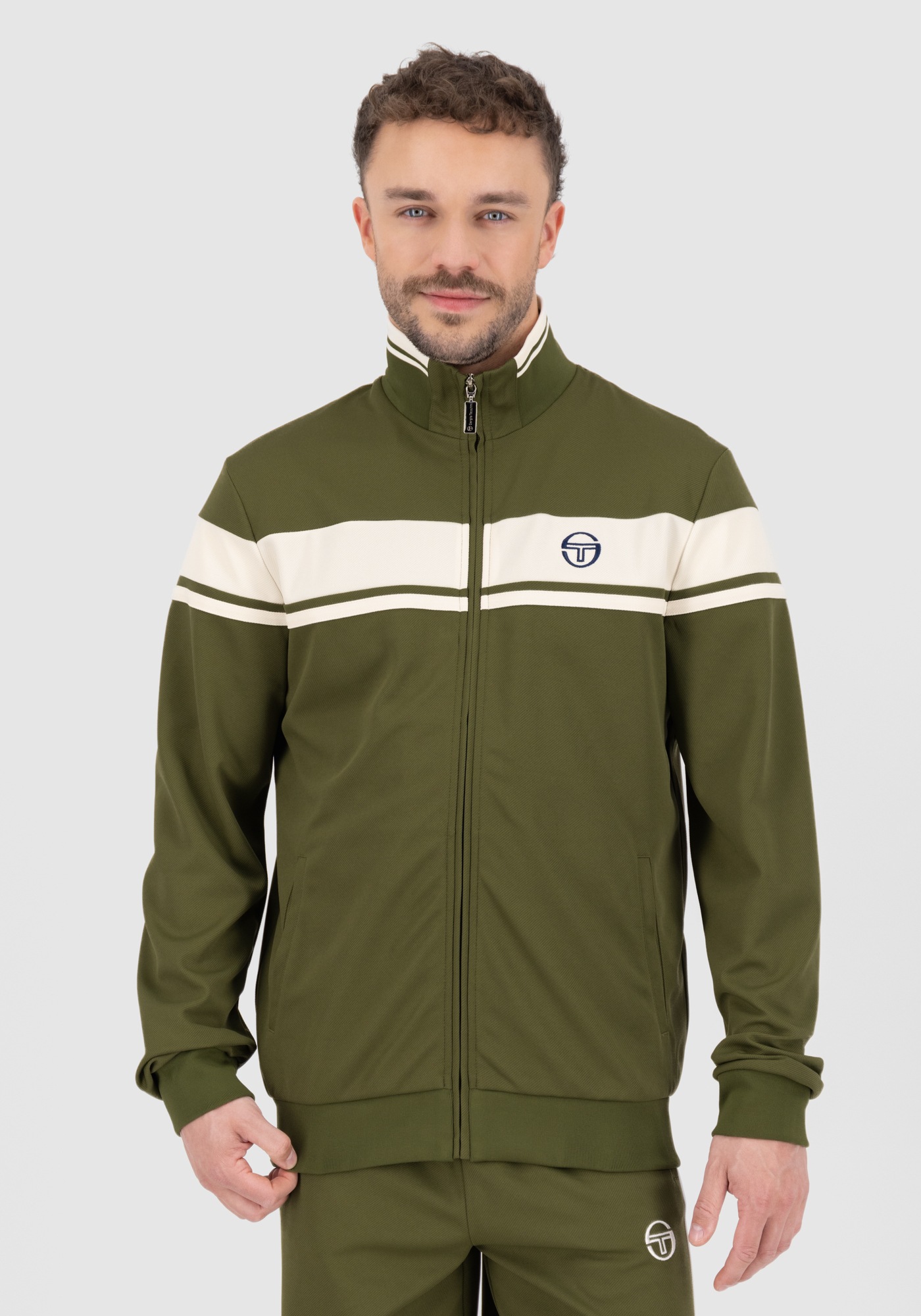 Sergio Tacchini Trainingsjacke »DAMARINDO TT_ Herren«, ohne Kapuze, Trainingsjacke Herren, leichte Jacke, Retro, Sportjacke, Outdoor, Sale