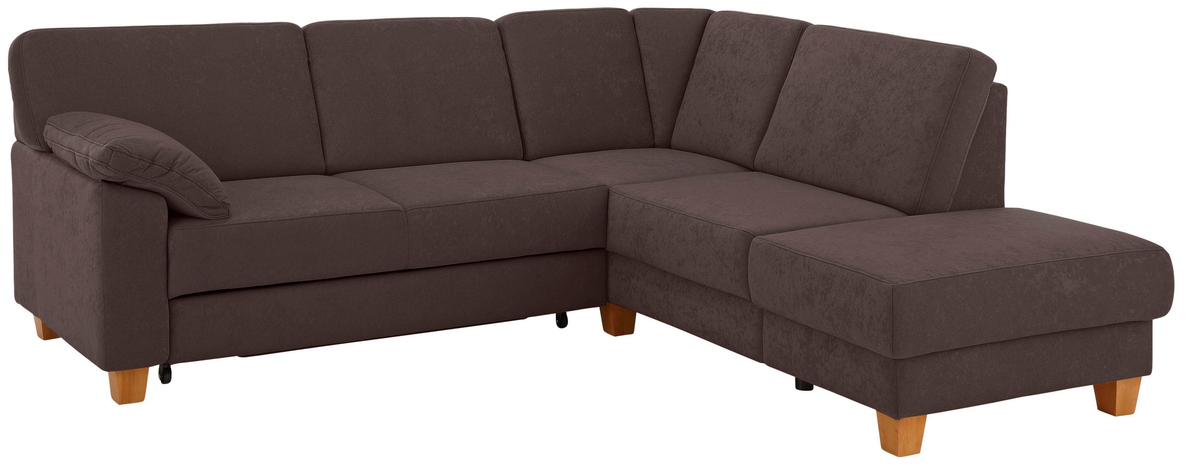 Home affaire Ecksofa "Belfort L-Form" mit Federkern, wahlweise mit Schlaffunktion und Stauraum