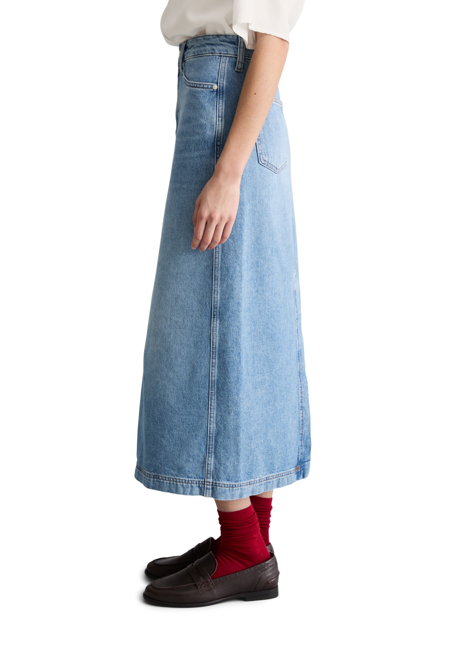 Marc OPolo DENIM Jeansrock "mit Ananasblattfasern" günstig online kaufen