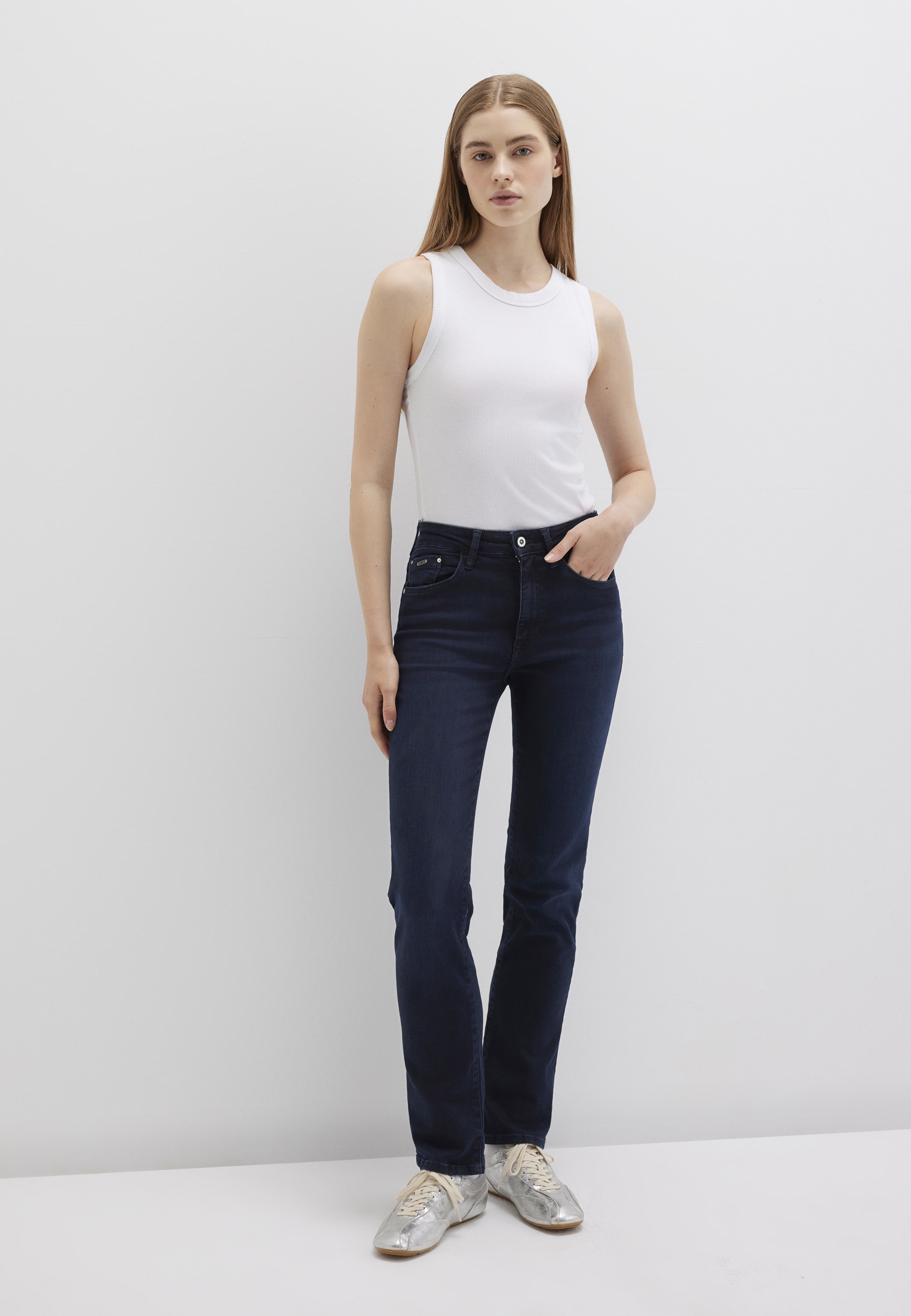 Mavi Straight-Jeans »KENDRA«, gerde Form