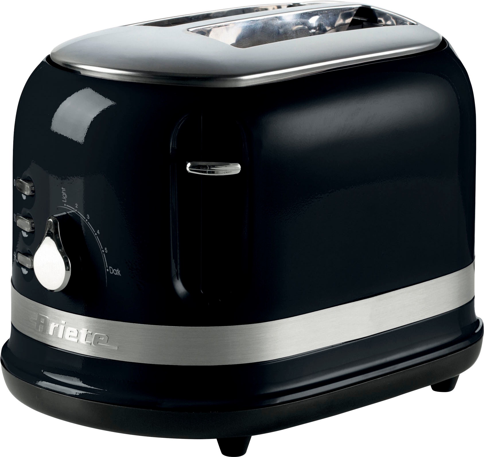 ARIETE Toaster "149BK moderna schwarz", schwarz, B:30cm H:24cm T:19cm, Toaster 3