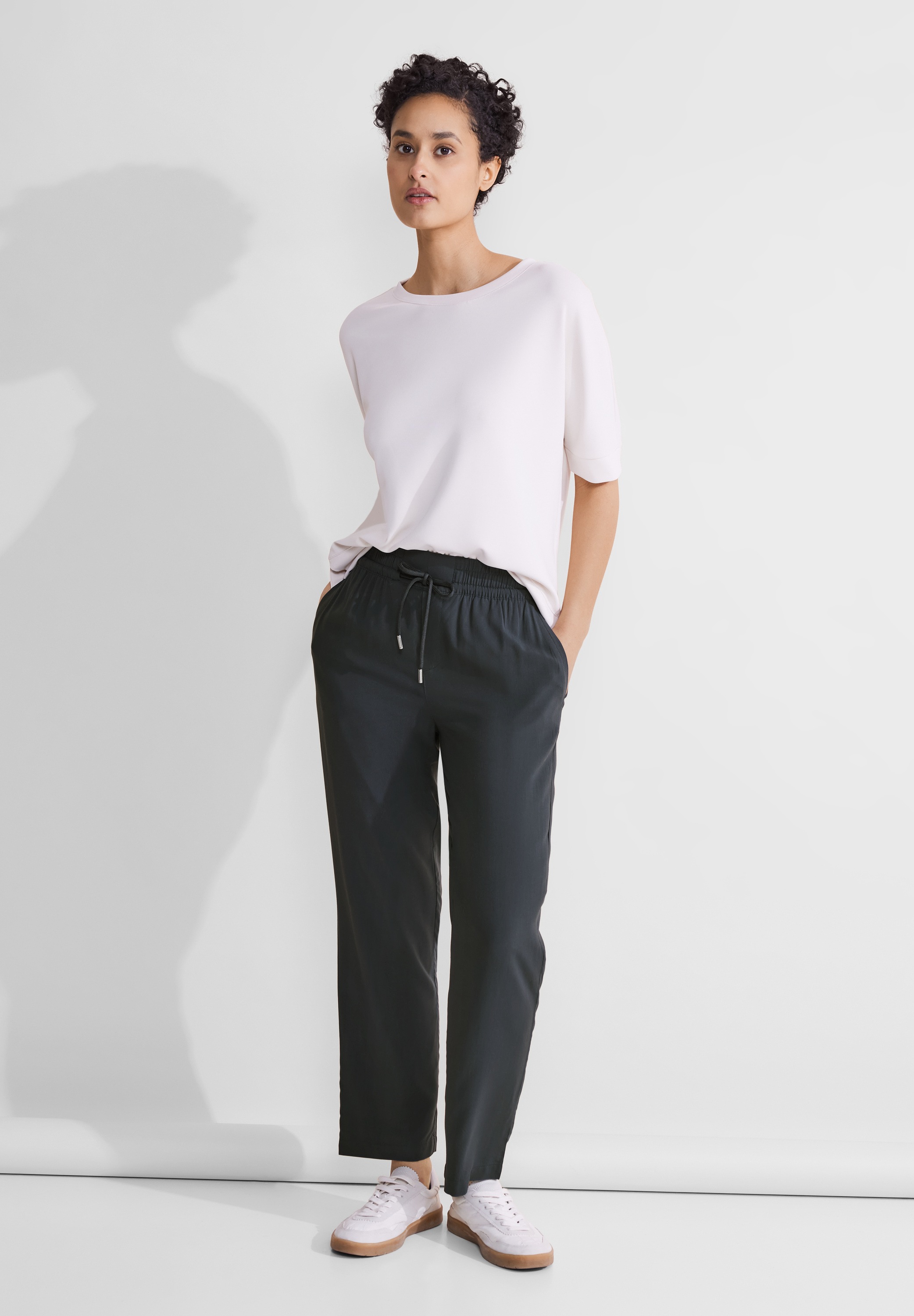 STREET ONE Röhrenhose, Middle Waist