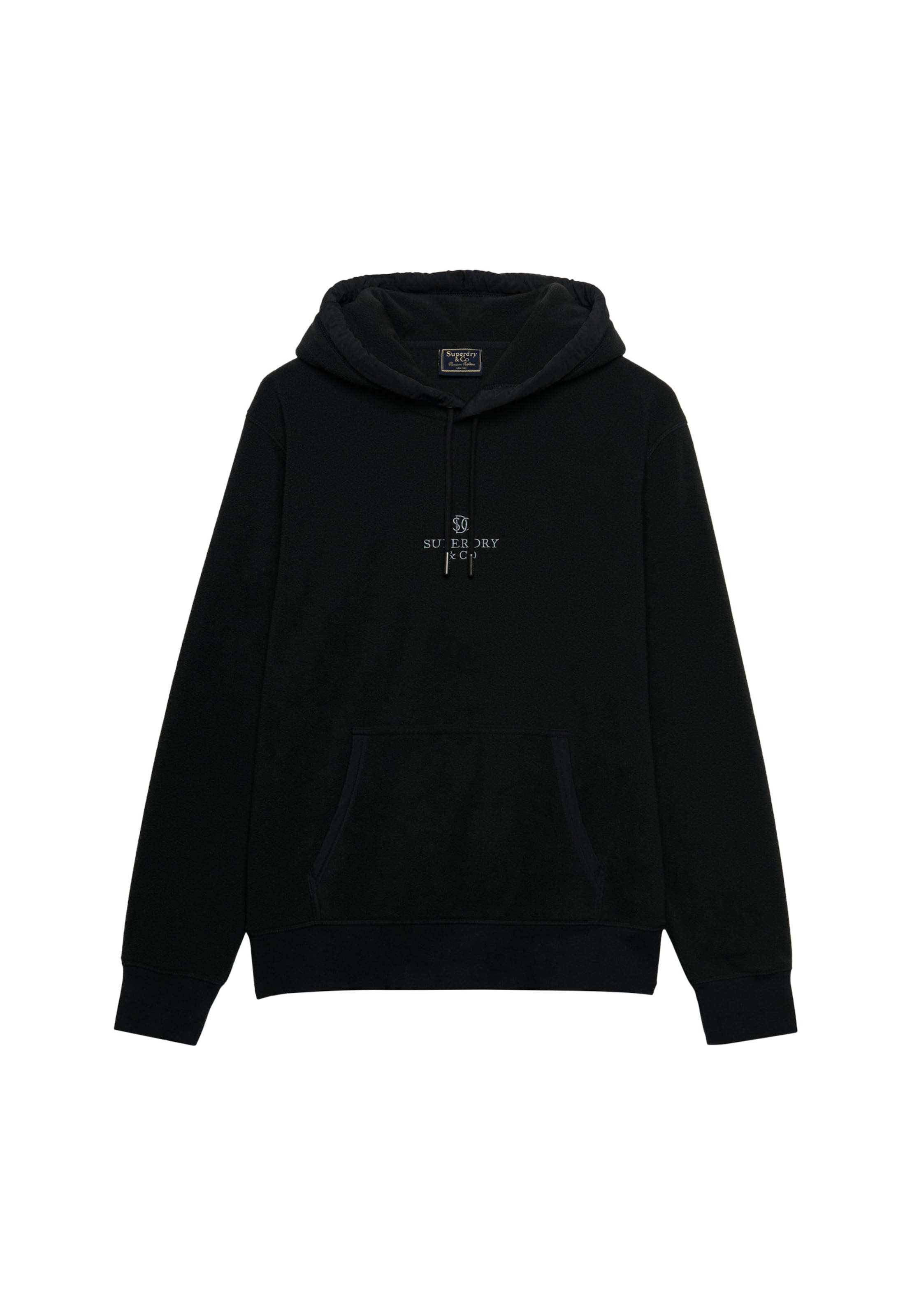 Superdry Kapuzensweatshirt »MICRO LOGO FLEECE HOOD«, Kunstfaser, loose fit
