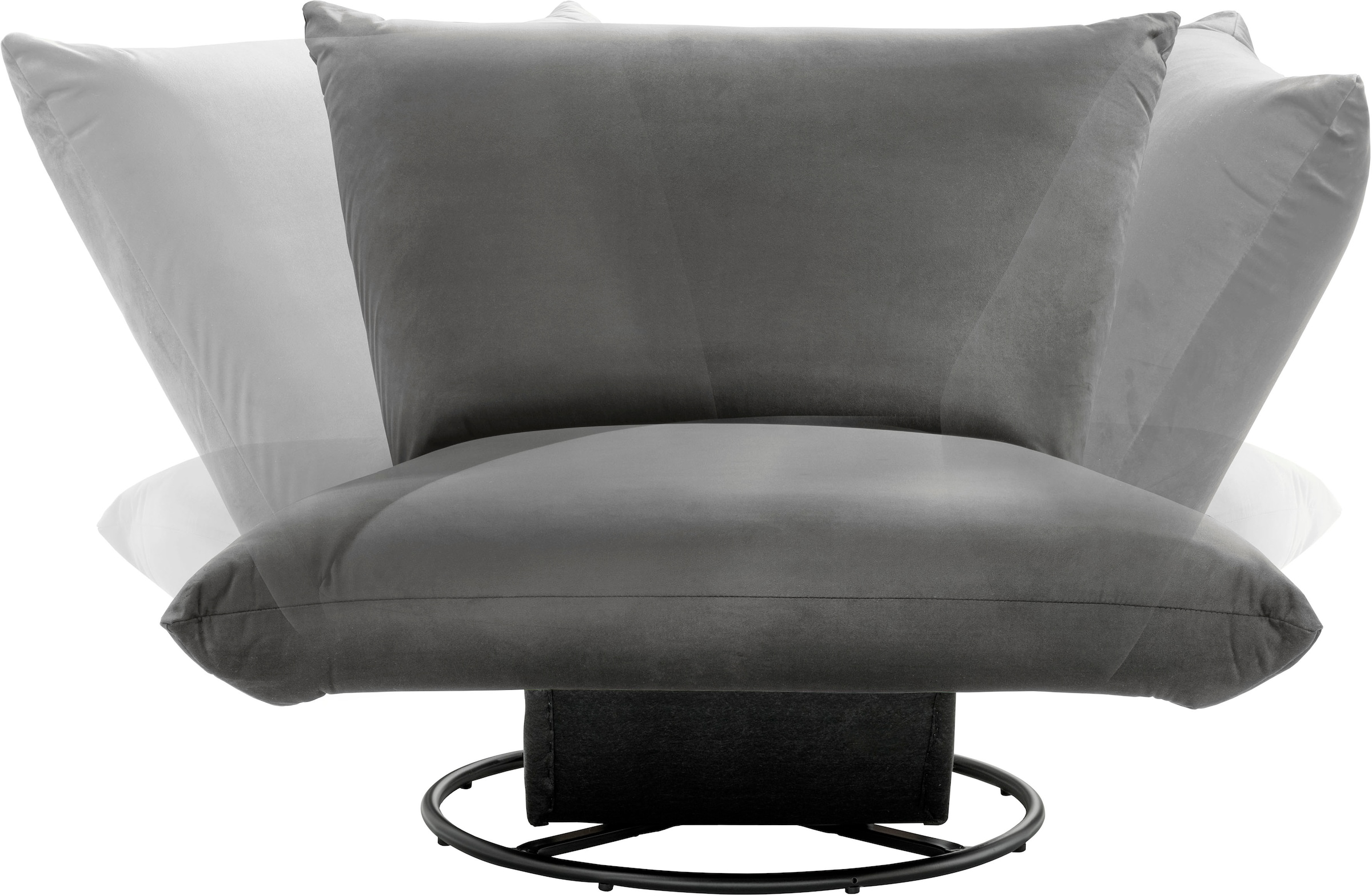 INOSIGN Drehsessel »Cremona«, 360° drehbar mit Metallfuß