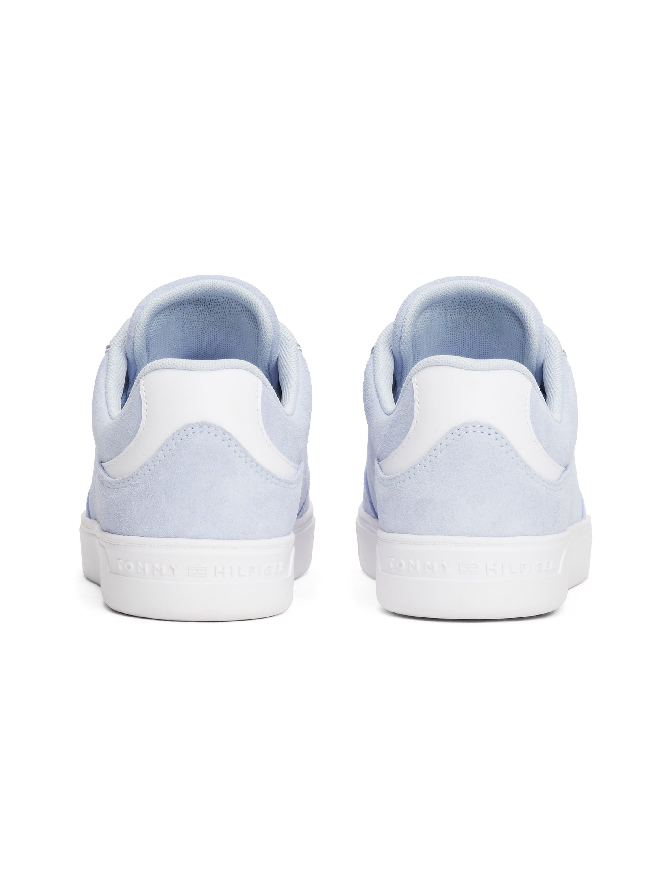 Tommy Hilfiger Plateausneaker »CASUAL SUEDE SNEAKER«, Freizeitschuh, Halbschuh, Schnürer mit weich gepolstertem Schaftrand