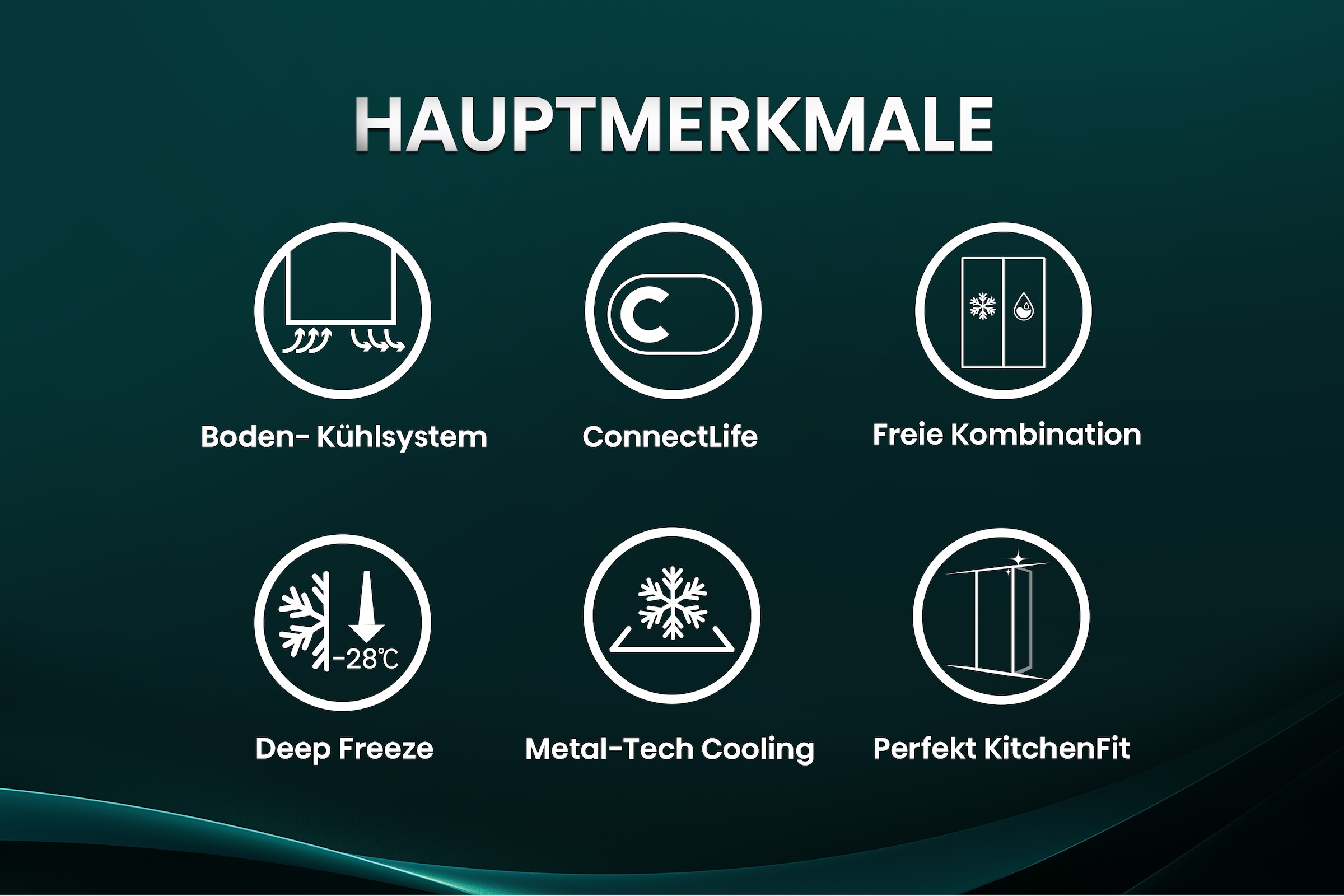 Hisense Gefrierschrank »FT5K310GSFC1« 185,6 cm hoch 59,5 cm breit KitchenFit