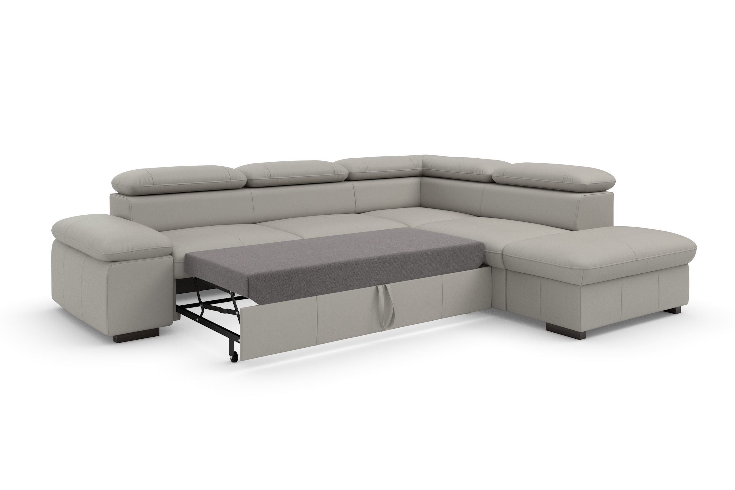 Home affaire Ecksofa »Alberto L-Form«, mit Kopfteilverstellung, wahlweise mit Bettfunktion