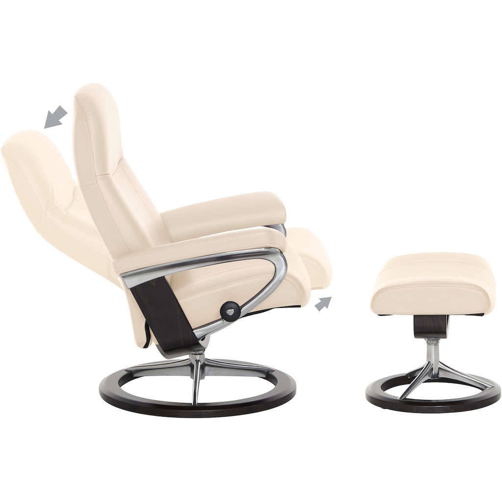 Stressless® Relaxsessel »Garda«, (Set, Relaxsessel mit Hocker)