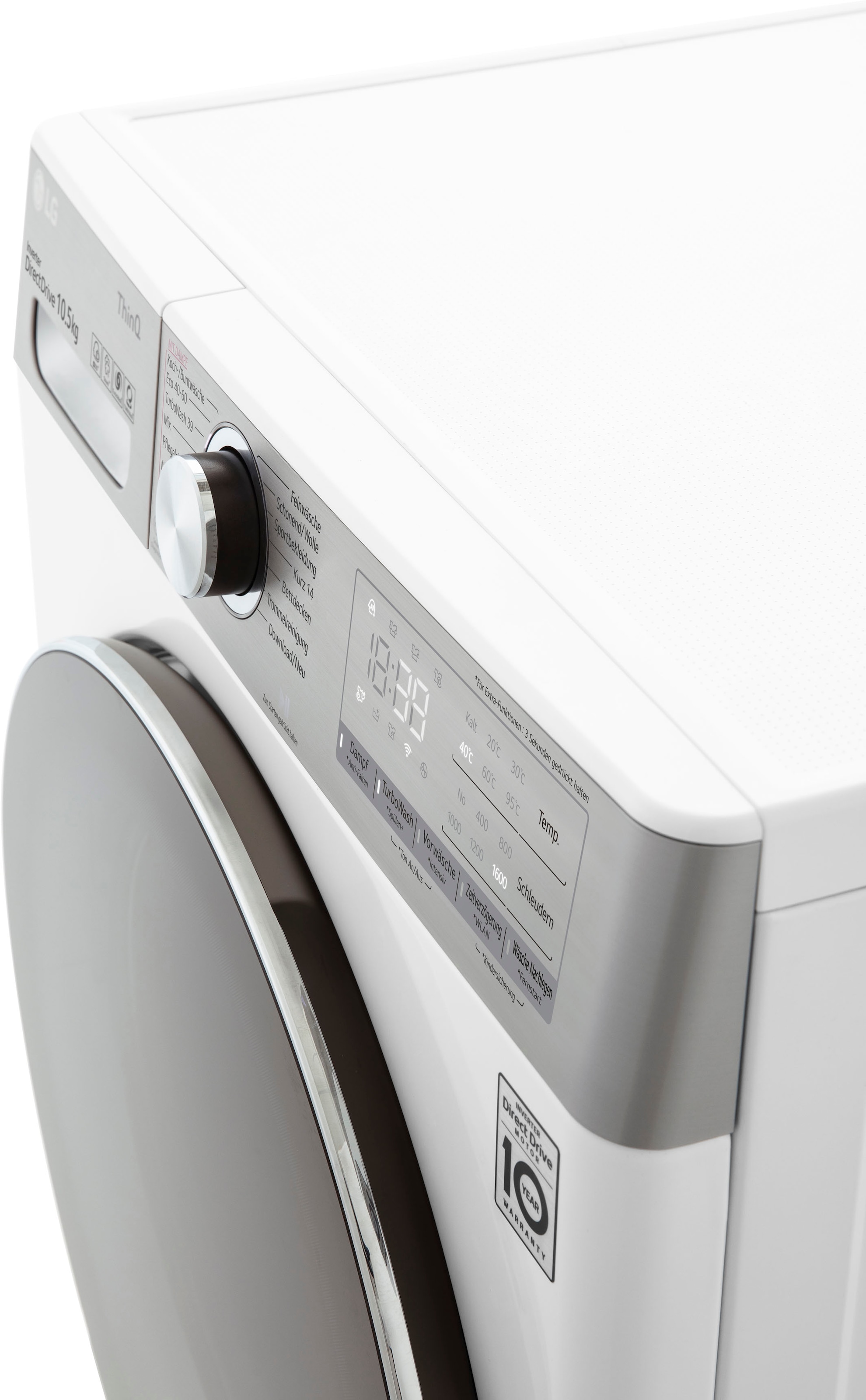 LG Waschmaschine Minuten TurboWash® | 1600 39 10,5 in Waschen nur kg, BAUR F6WV910P2, U/min, »F6WV910P2«, 
