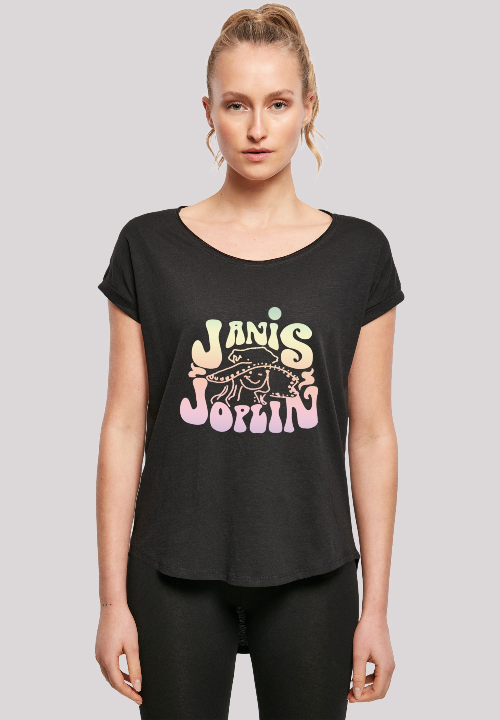 F4NT4STIC T-Shirt "Janis Joplin Pastel Logo", Print günstig online kaufen