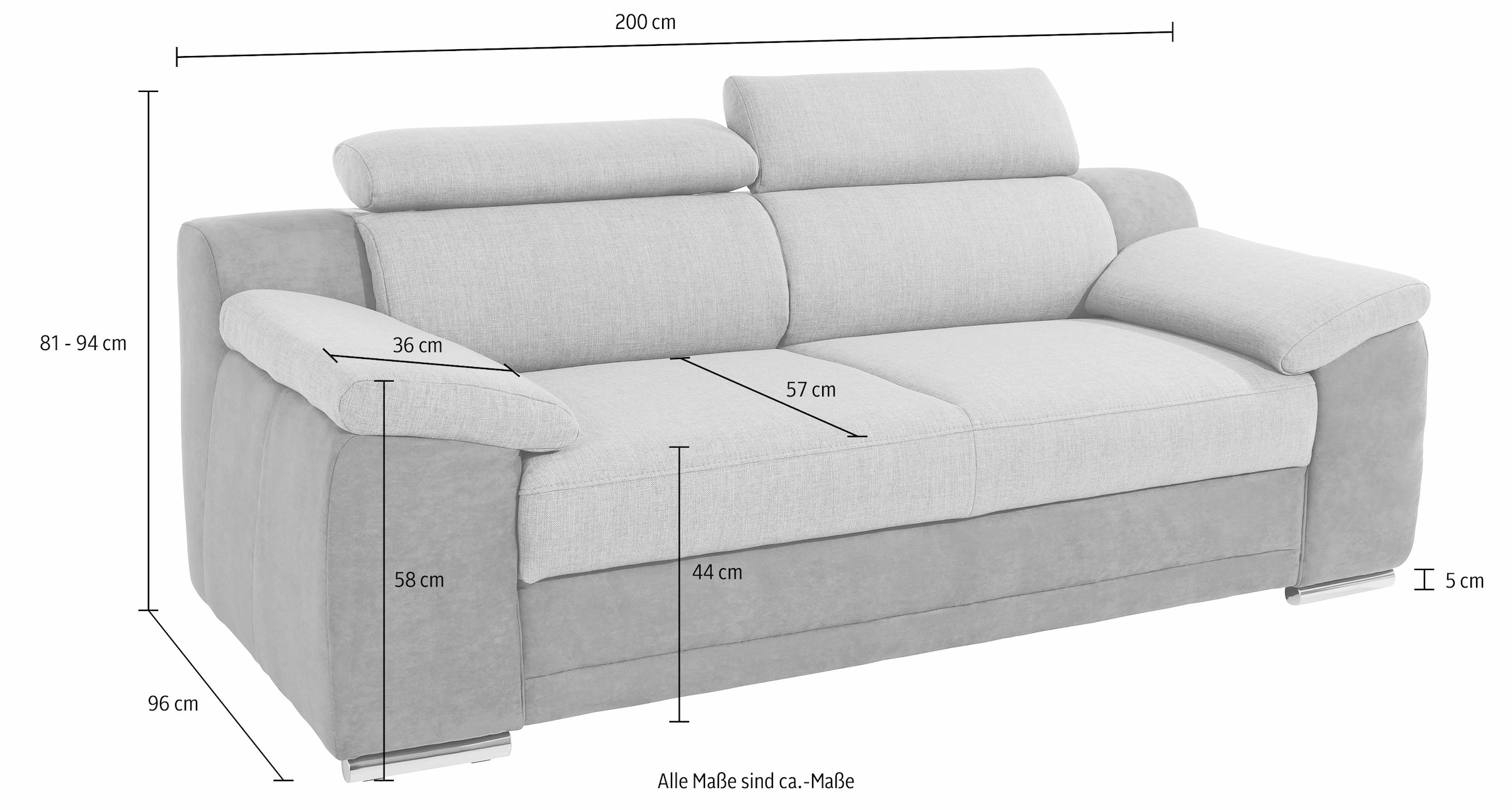 sit&more 3-Sitzer »Xenia«