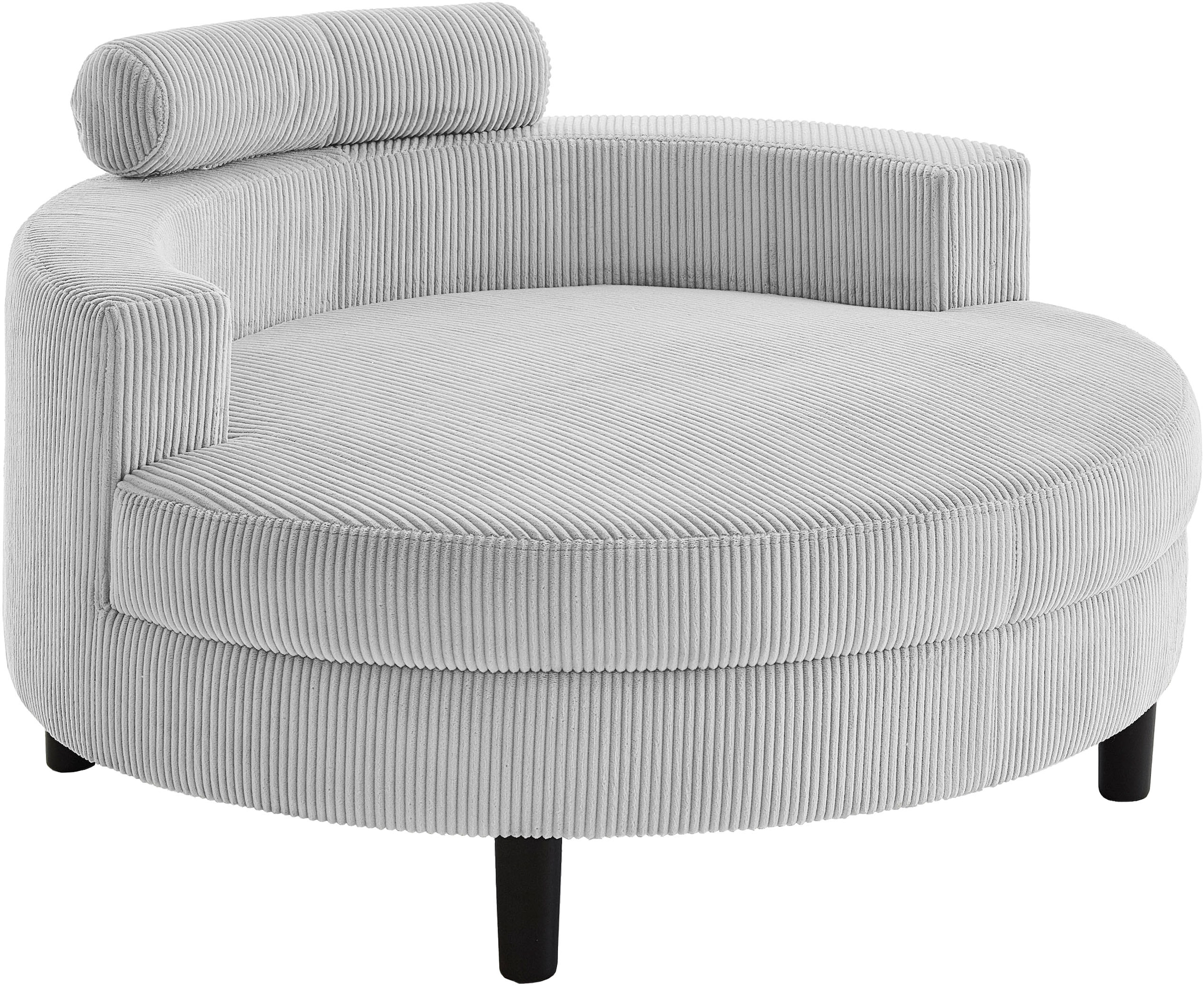 ATLANTIC home collection Loveseat »Ravi«, XXL- Sessel, inklusive Stauraumhocker, Rückenkissen & drei Zierkissen