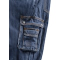 Latzhose »Worker Jeans«, mit dehnbarem Bund
