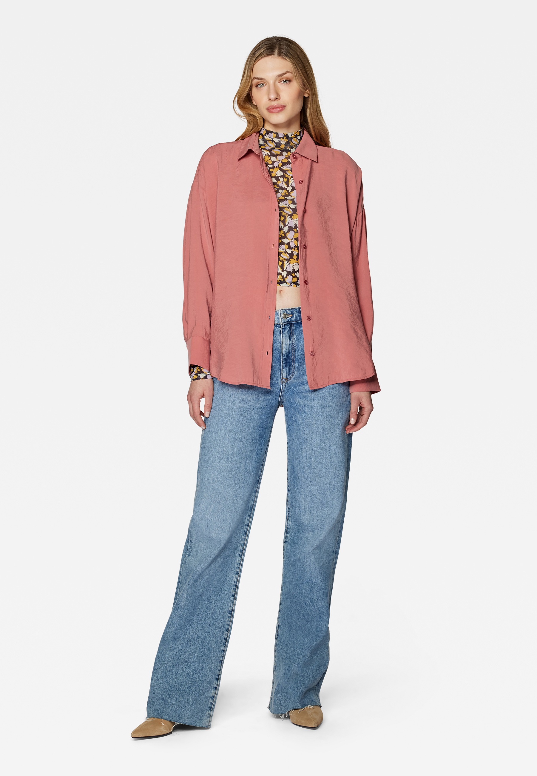 Mavi Hemdbluse »LONG SLEEVE SHIRT«, Bluse aus Lux Touch