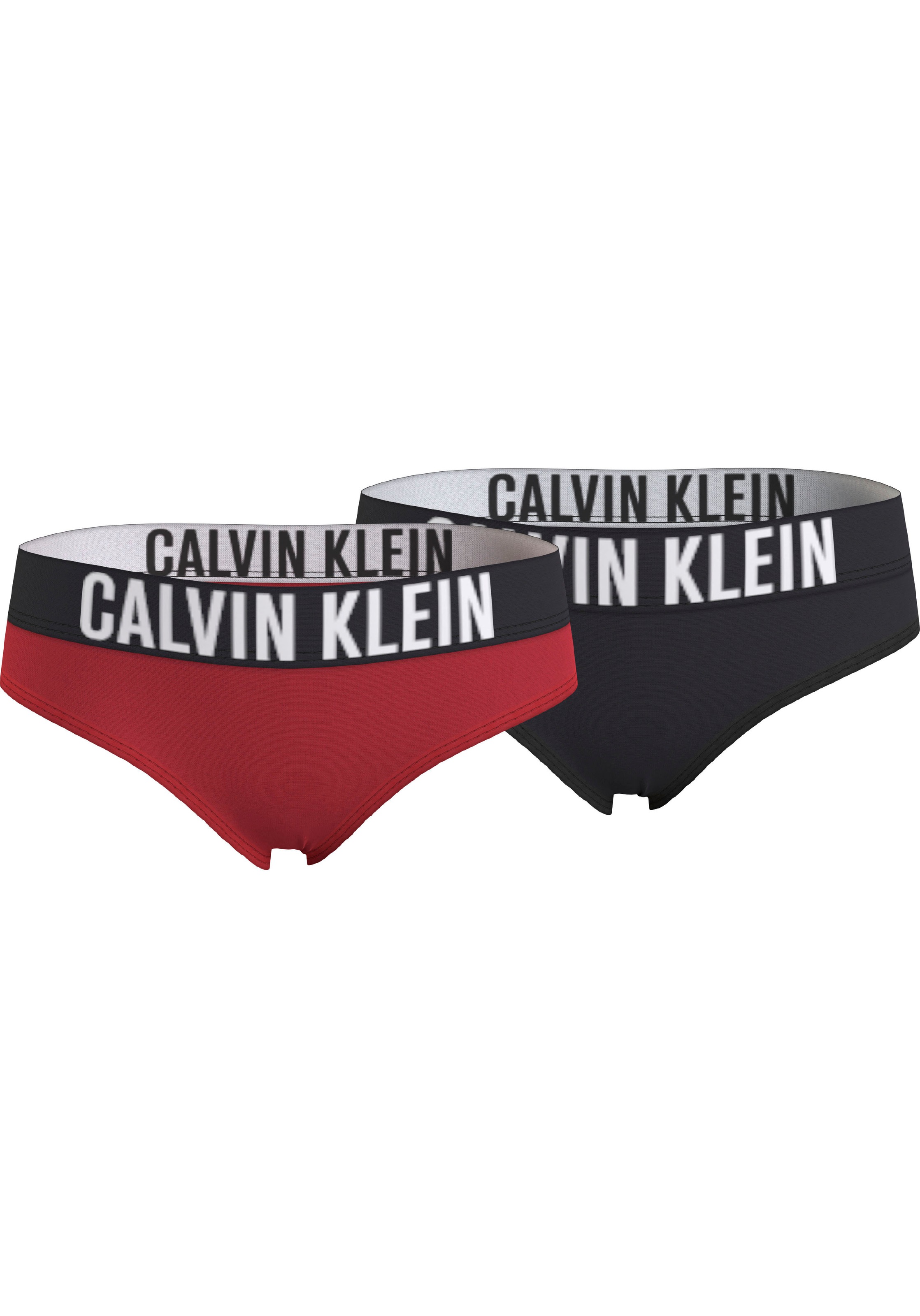 Calvin Klein Bikinislip, (Packung, 2er-Pack), mit großem Logoschriftzug auf dem Bund kaufen