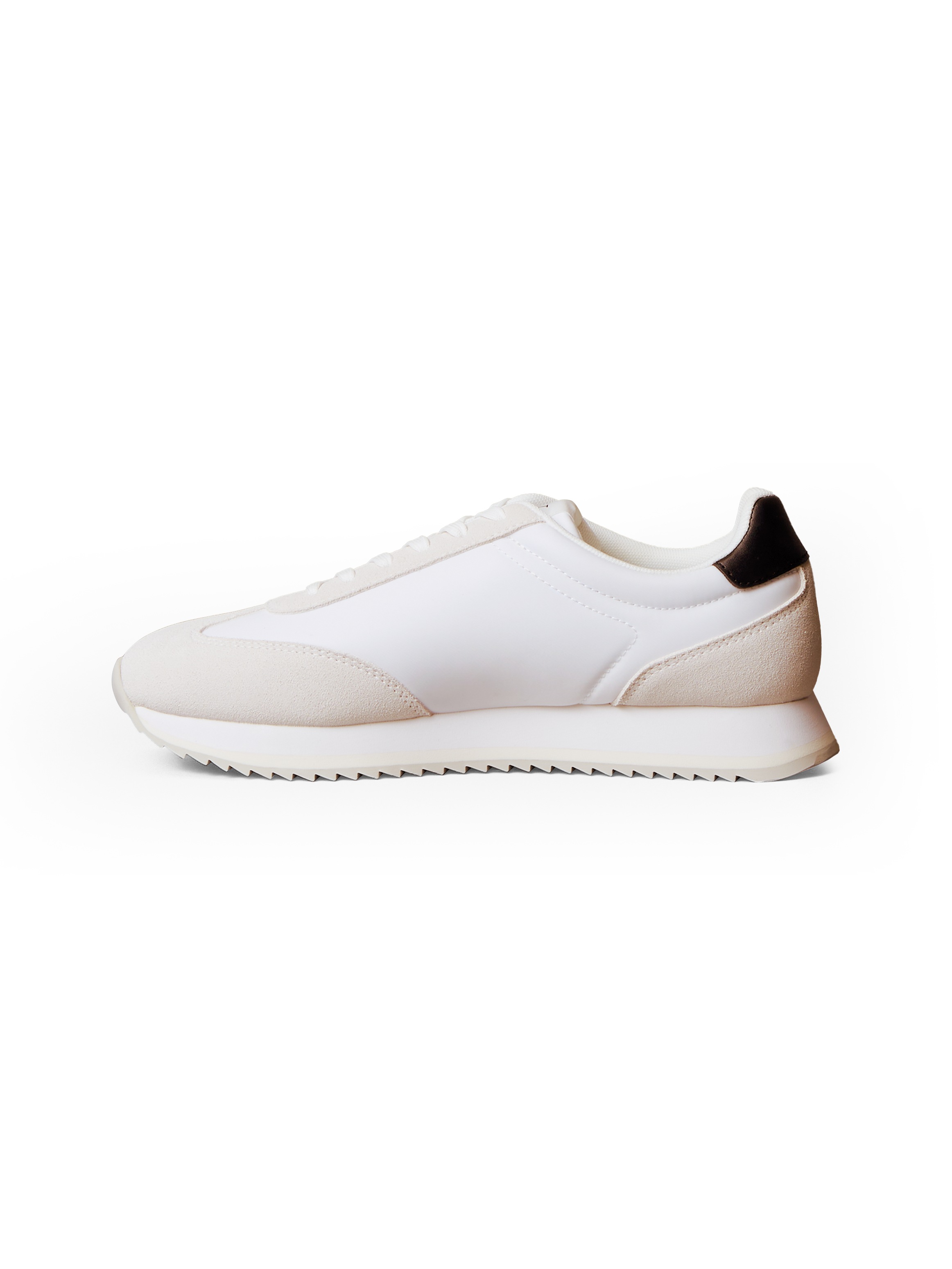 Calvin Klein Jeans Sneaker »RETRO RUNNER LACE UP NY-SU«, Freizeitschuh, Halbschuh, Schnürschuh mit seitlichem CK-Logo
