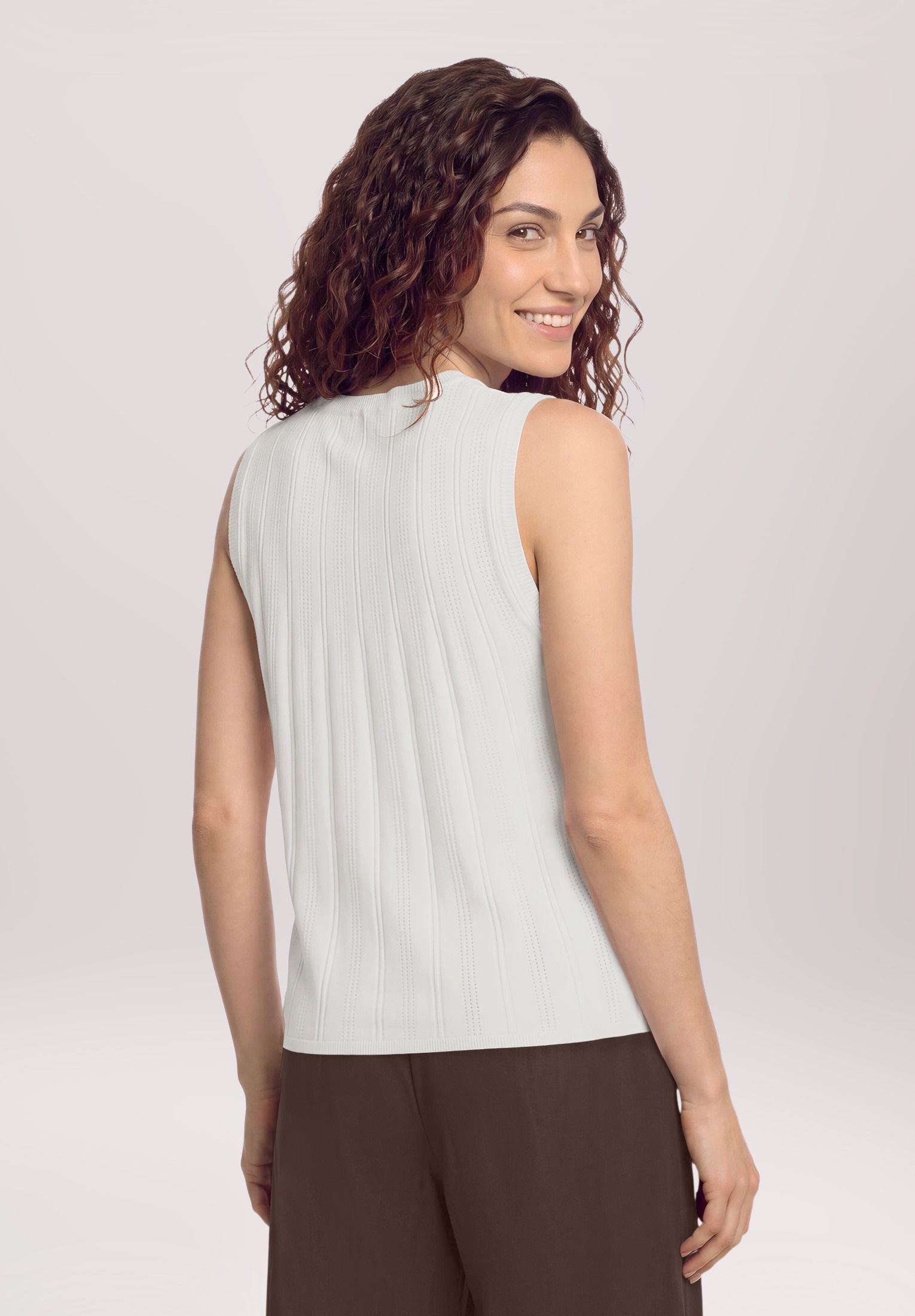 Cartoon Stricktop »Damen mit Rundhalsausschnitt«
