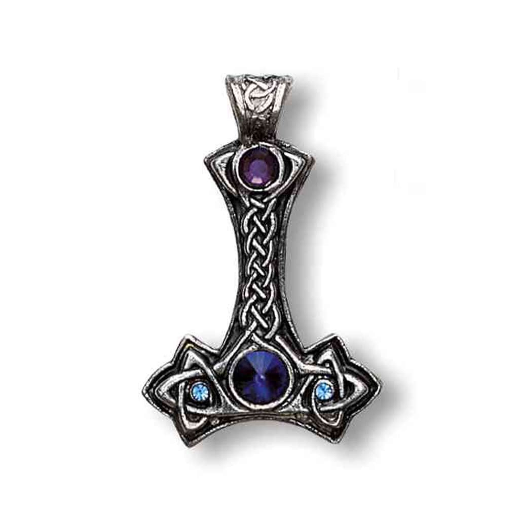Adelia´s Amulett »Anhänger Nordische Lichter Talisman« Thor's Hammer Persönlicher und psychischer Schutz
