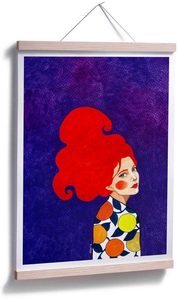 Zora BAUR Poster, Rota »Gelb kaufen Gesicht, (1 Bild, Wandposter Orange Wall-Art Poster | Wandbild, St.), Kunstdruck«,