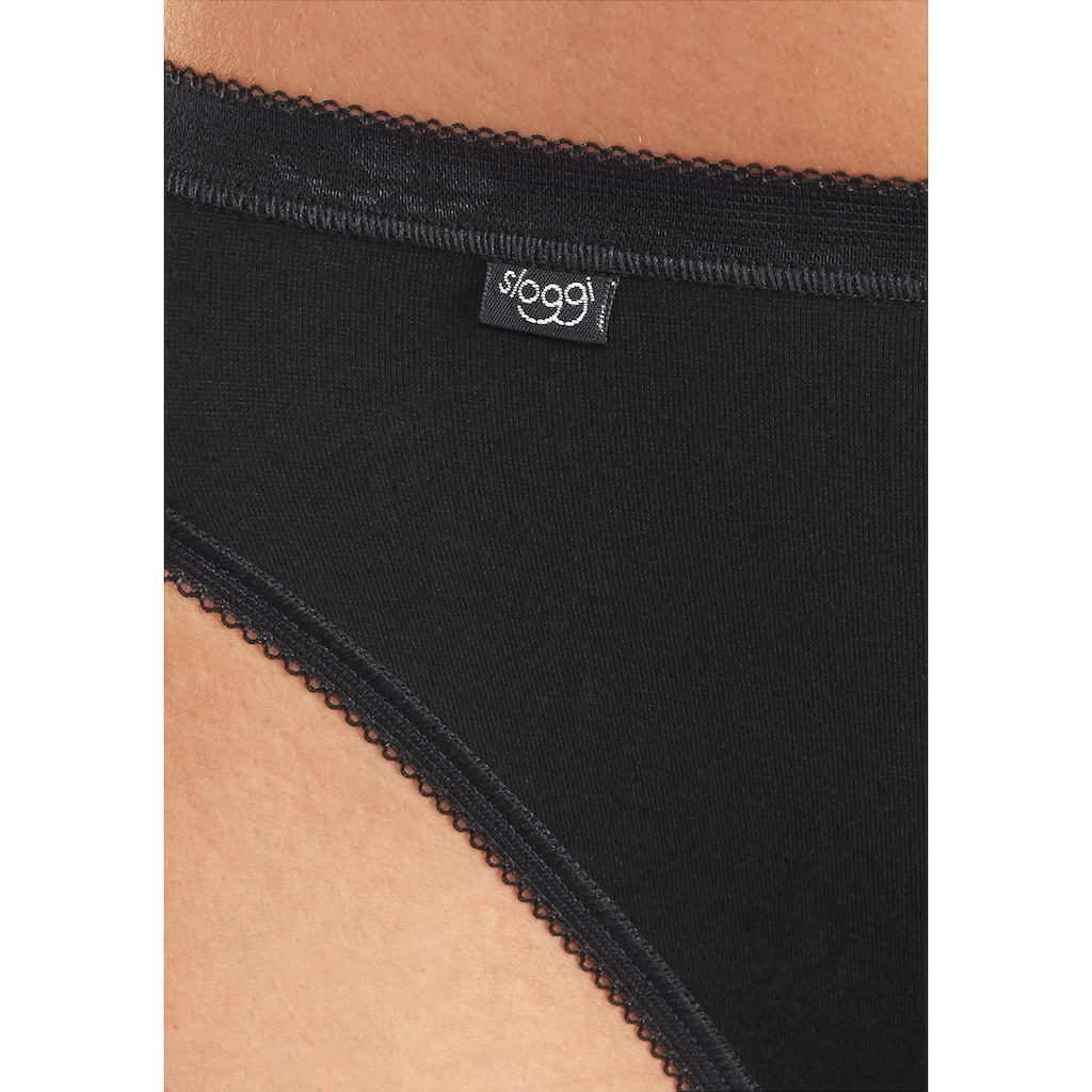 sloggi Jazz-Pants Slips »Basic+ Tai 2P«, (Packung, 2 St.), mit elastischer Mäusezähnchenkante