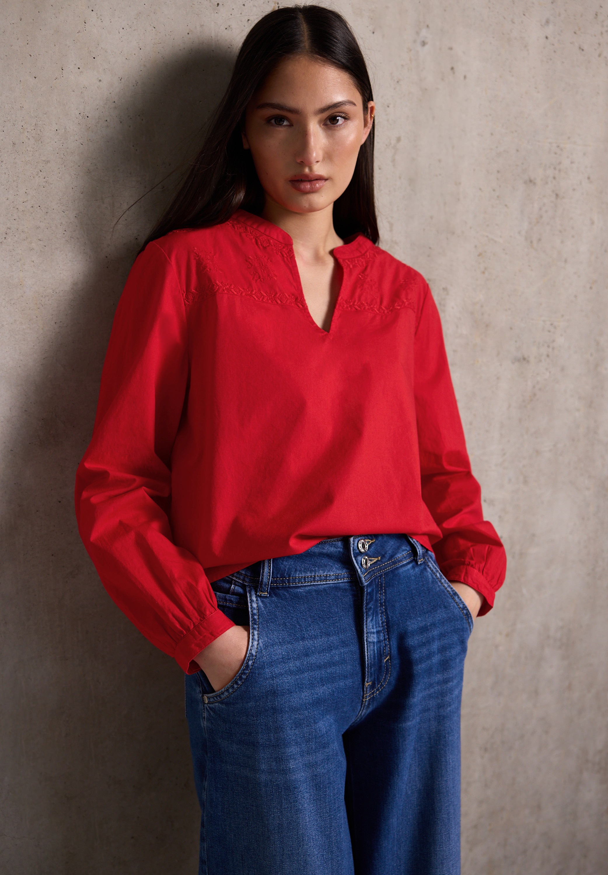 STREET ONE STUDIO Tunika aus reiner Baumwolle