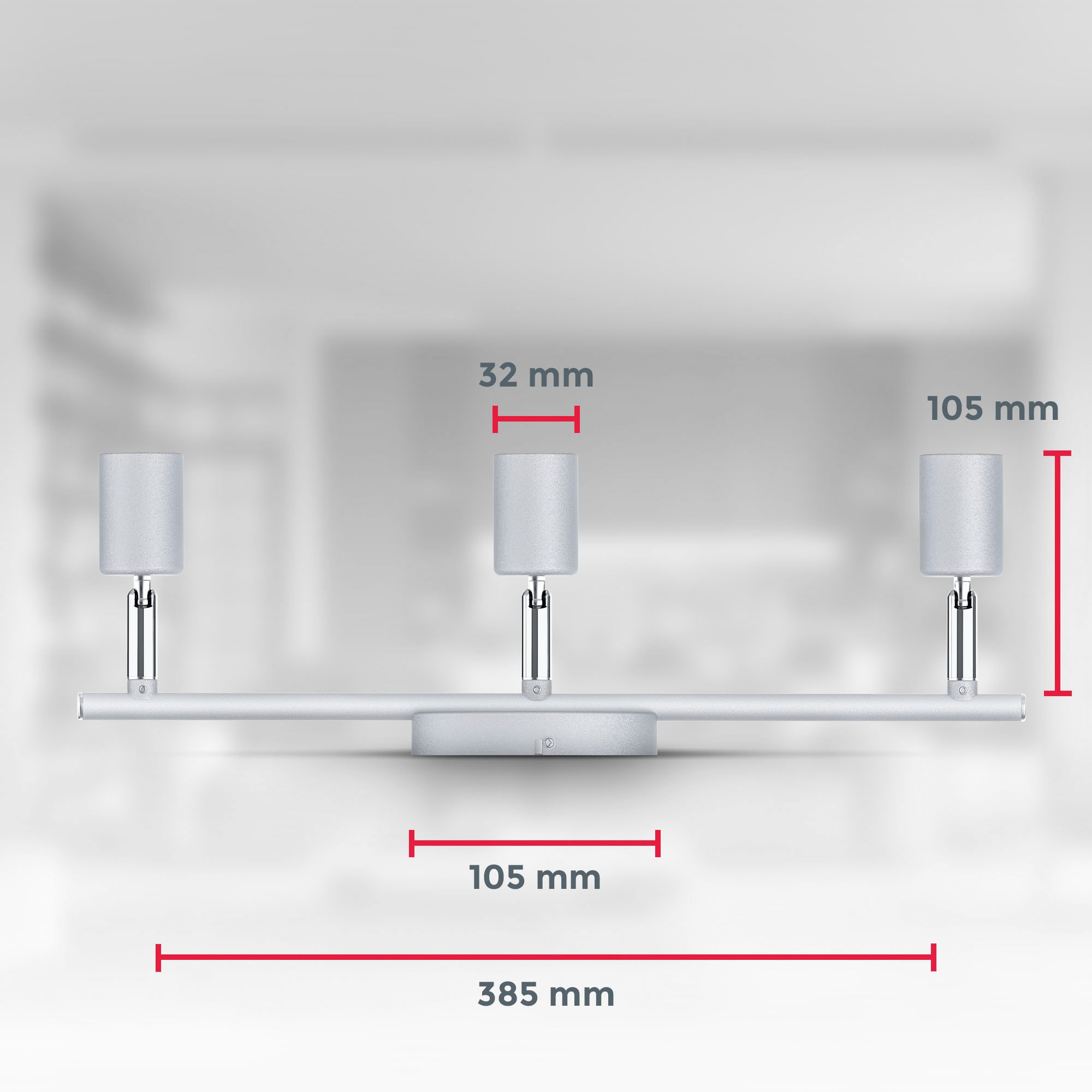 inkl. Watt, B.K.Licht 3 bestellen 3.000K, Leuchtmittel, LED 3 und Strahler nicht schwenkbar Deckenspot, dreh- GU10 dimmbar, 250lm, LED x | BAUR