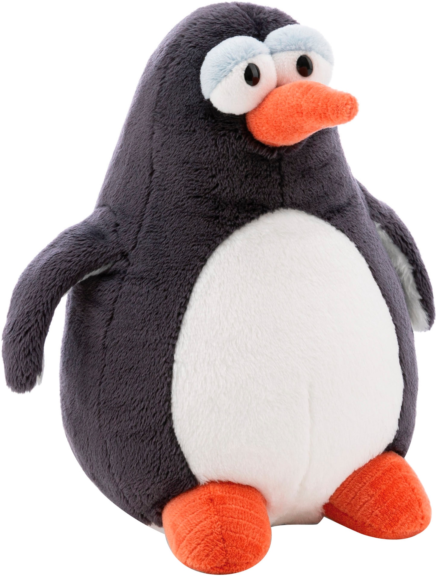 NICI Kinder Kuscheltier "Winter, Pinguin Jorge Thunder, 60 cm sitzend", grau, B:20cm H:60cm L:42cm, Plüschfiguren, sitzend, enthält recyceltes