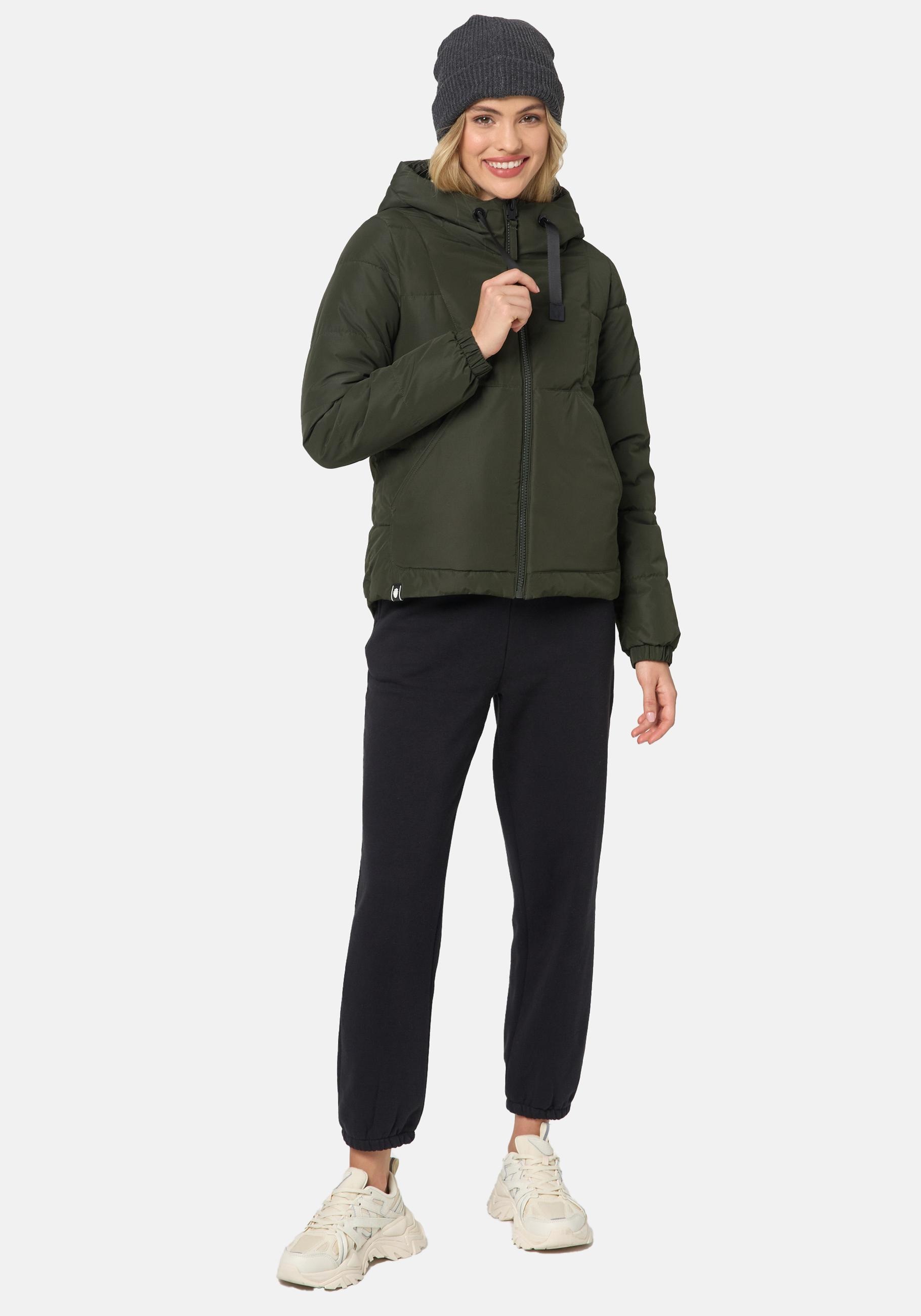 Navahoo Steppjacke »Eisbällchen«, mit Kapuze, stylische Damen Winterjacke mit Kapuze