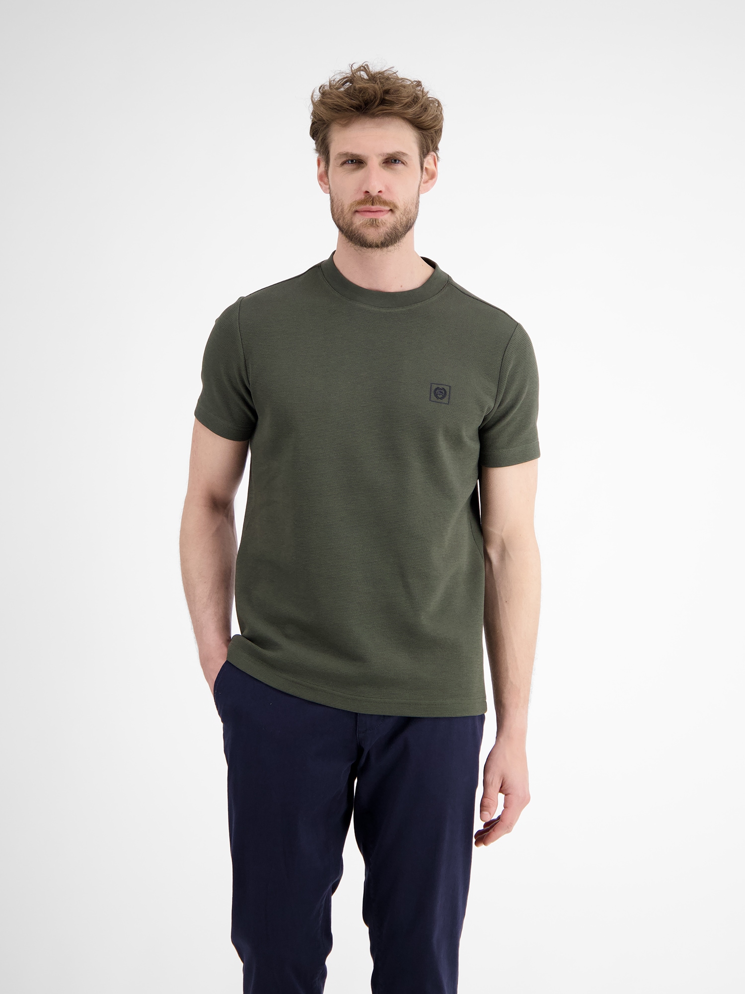 LERROS T-Shirt "LERROS Herren T-Shirt in Strukturqualität" günstig online kaufen