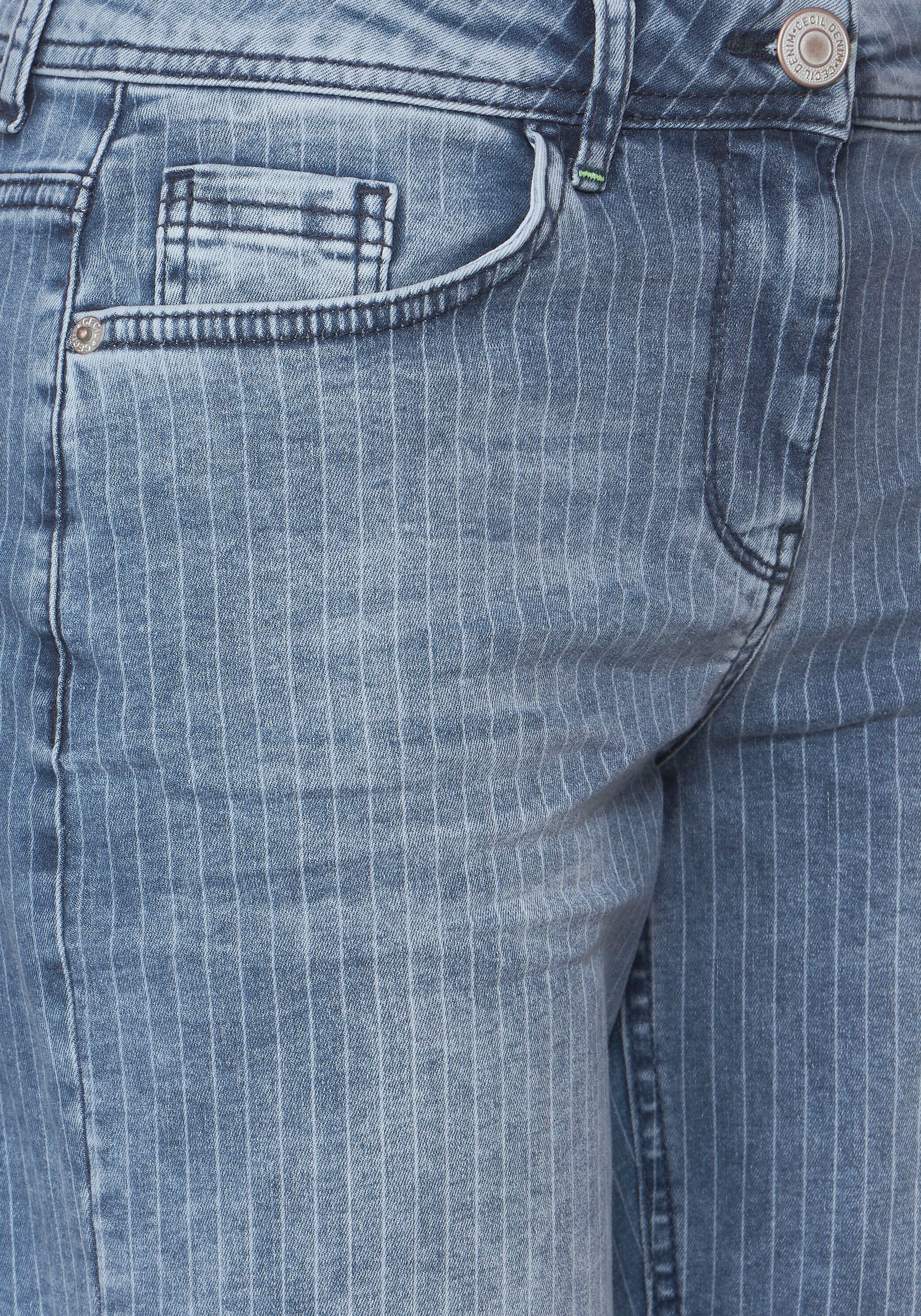 Cecil 3/4-Jeans, mit Streifenmuster online BAUR | bestellen