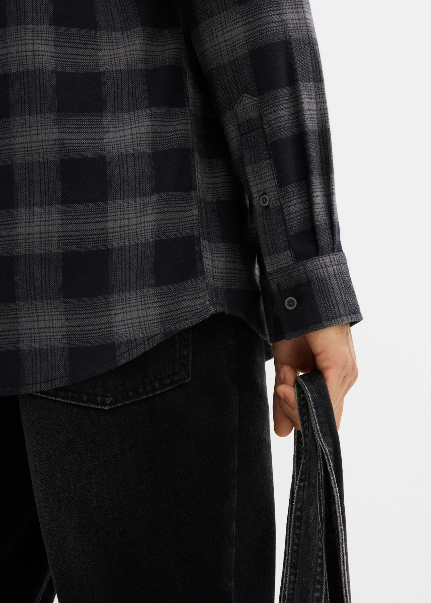 bonprix Flanellhemd aus Baumwoll-Flanell, Regular Fit, Kentkragen, mit Karo-Muster
