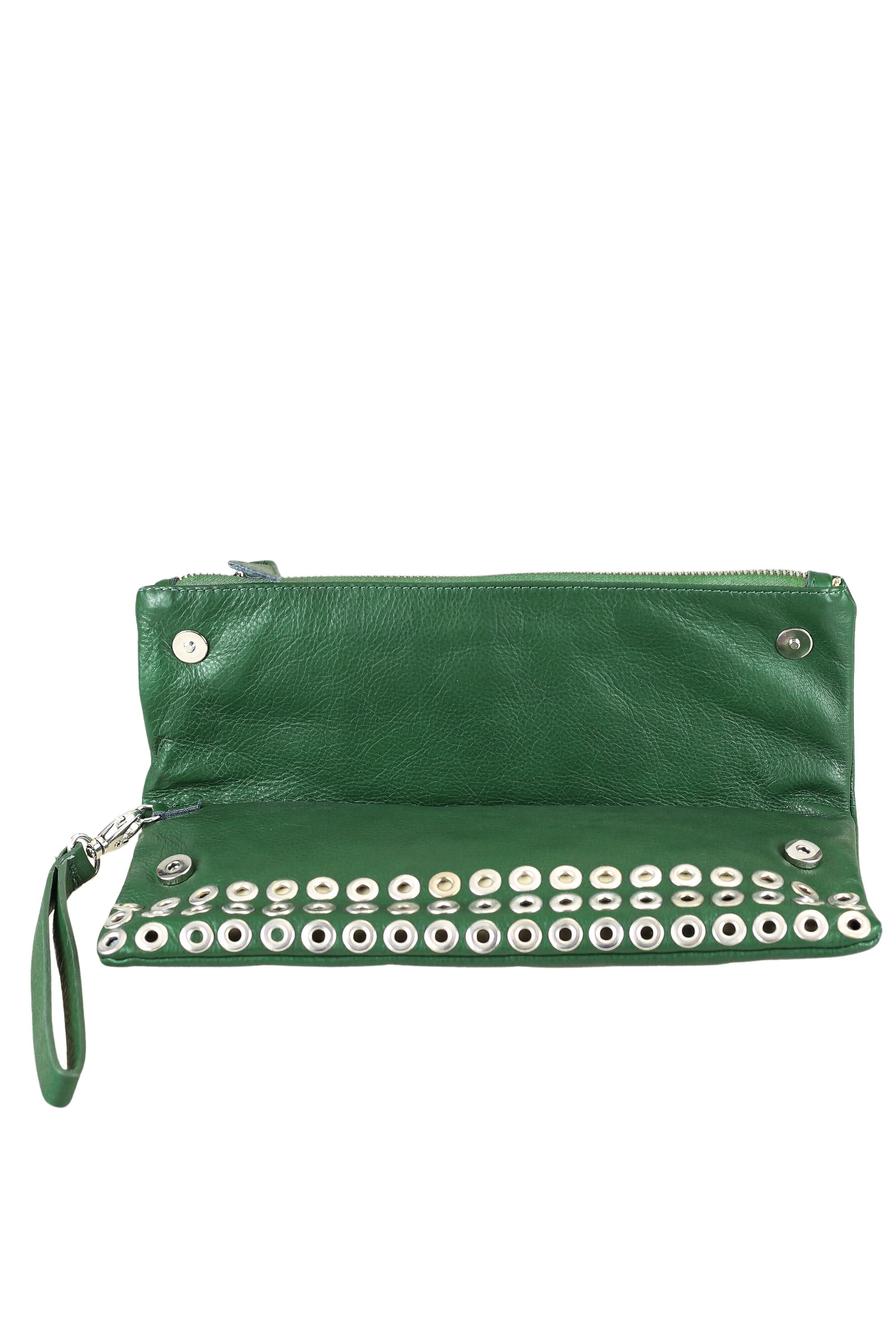 COLLEZIONE ALESSANDRO Clutch »Hornet«, aus Leder, Clutch mit Nieten