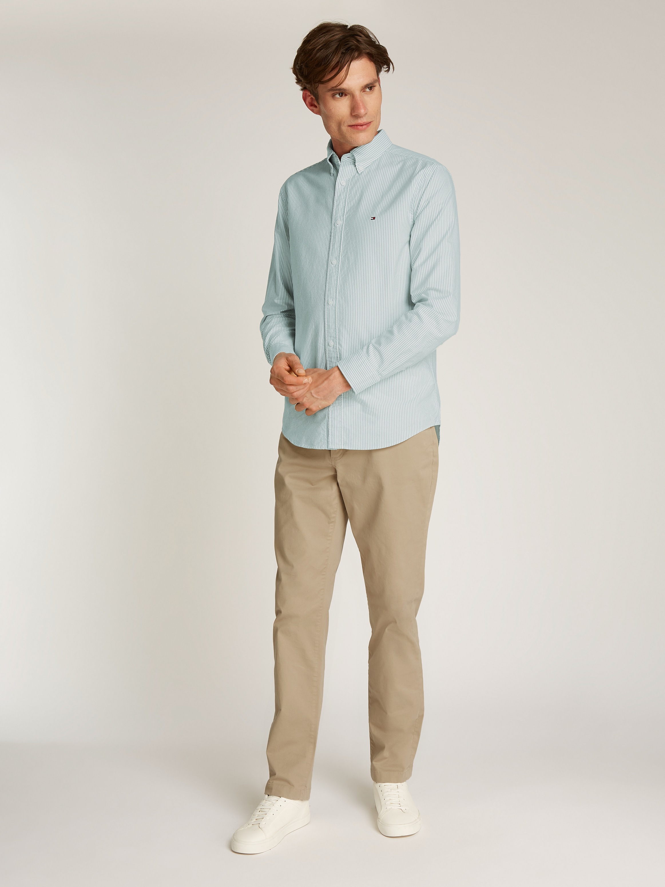 Tommy Hilfiger Langarmhemd »HERITAGE OXFORD STRIPE RF SHIRT«