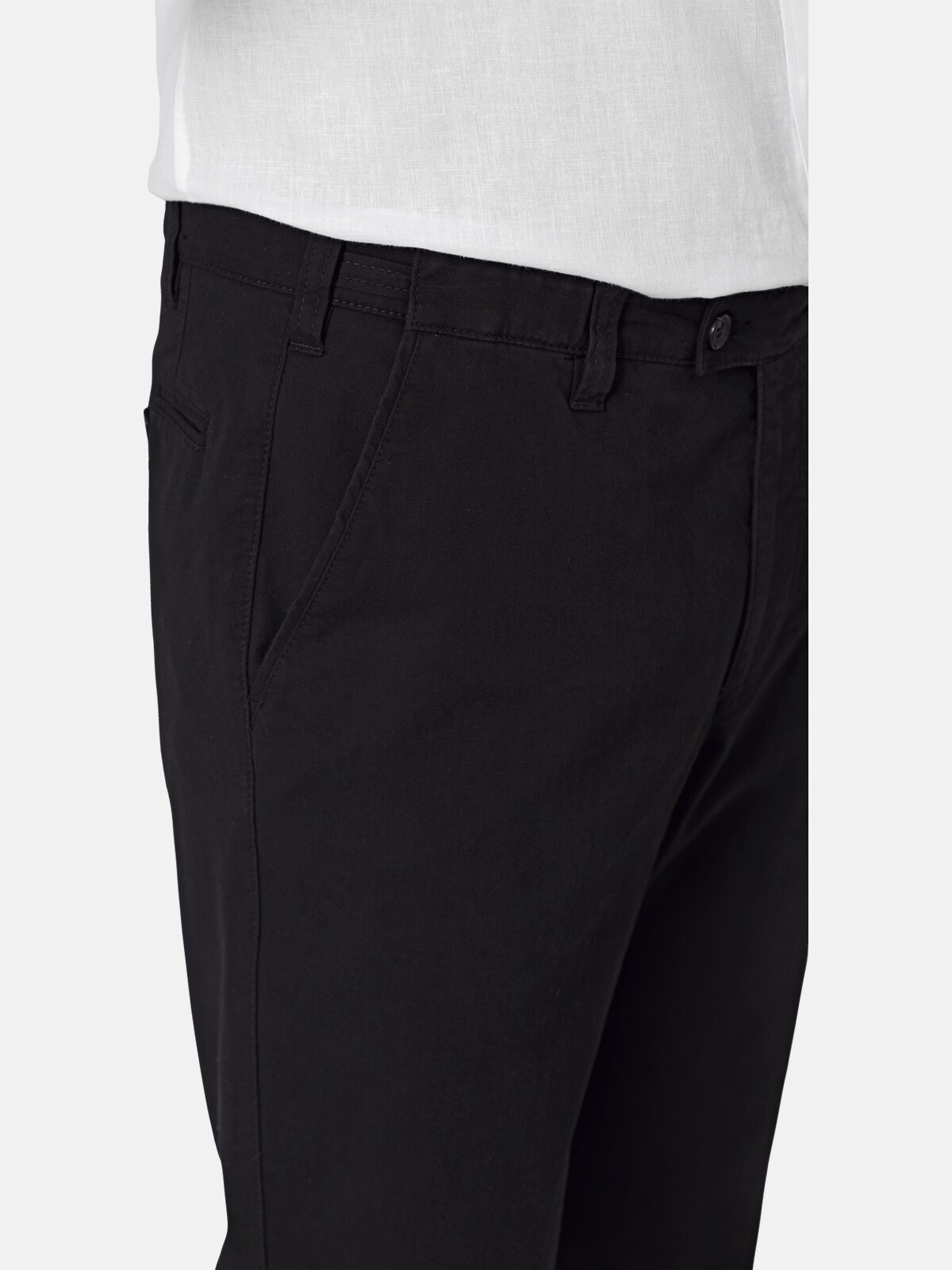 Anzughose BABISTA "Hose MODAFLORO", Herren, Gr. 24, schwarz, Obermaterial: 98% Baumwolle CO. 2% Elasthan EL., regular fit, Hosen Anzughose, mit mehr Bequemlichkeit 3