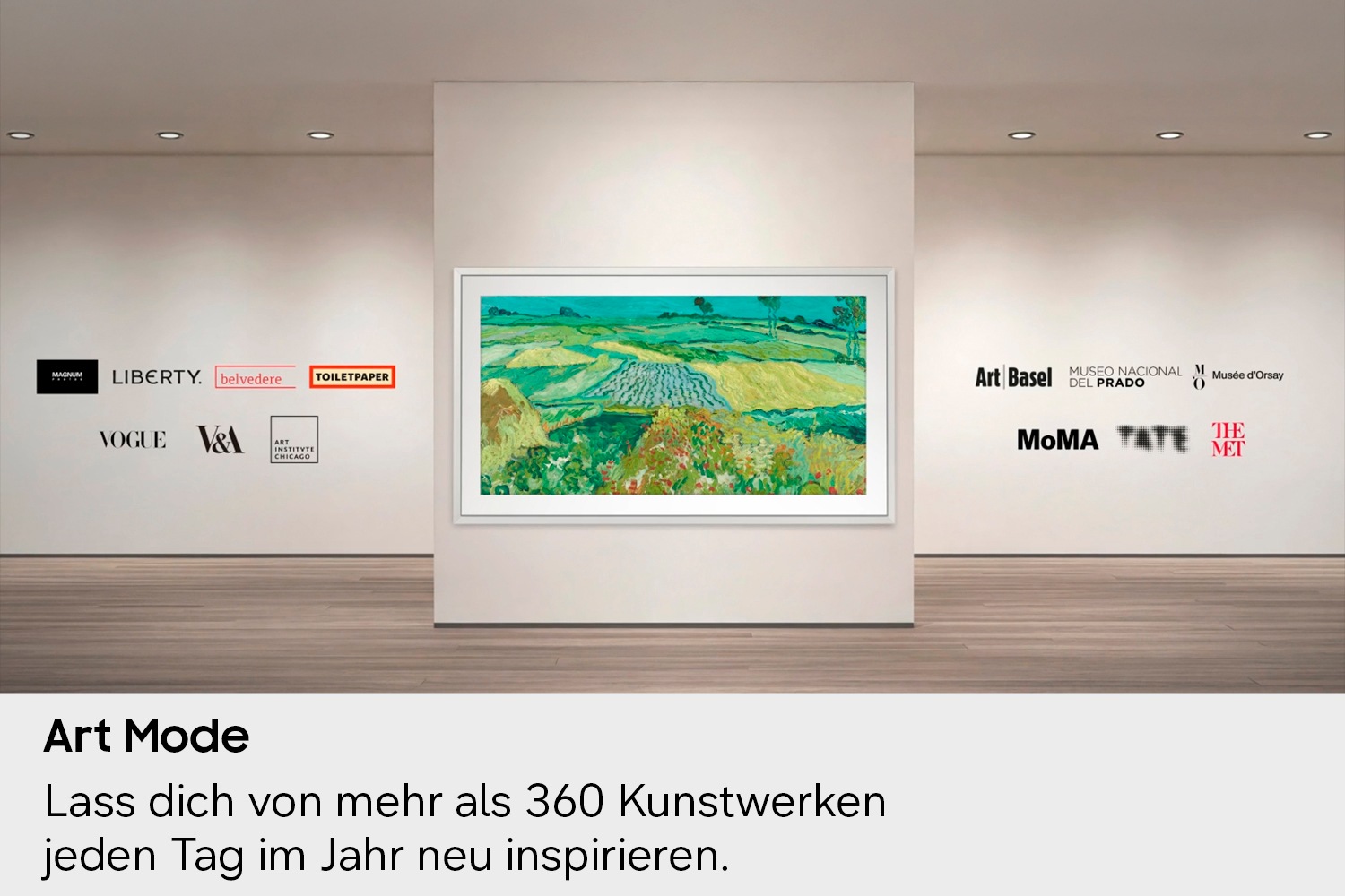 Samsung QLED-Fernseher »GQ65LS03HAU« 163 cm/65 ″ Smart-TV The Frame, Art Mode Kunstwerke, Antireflexion, Rahmen austauschbar