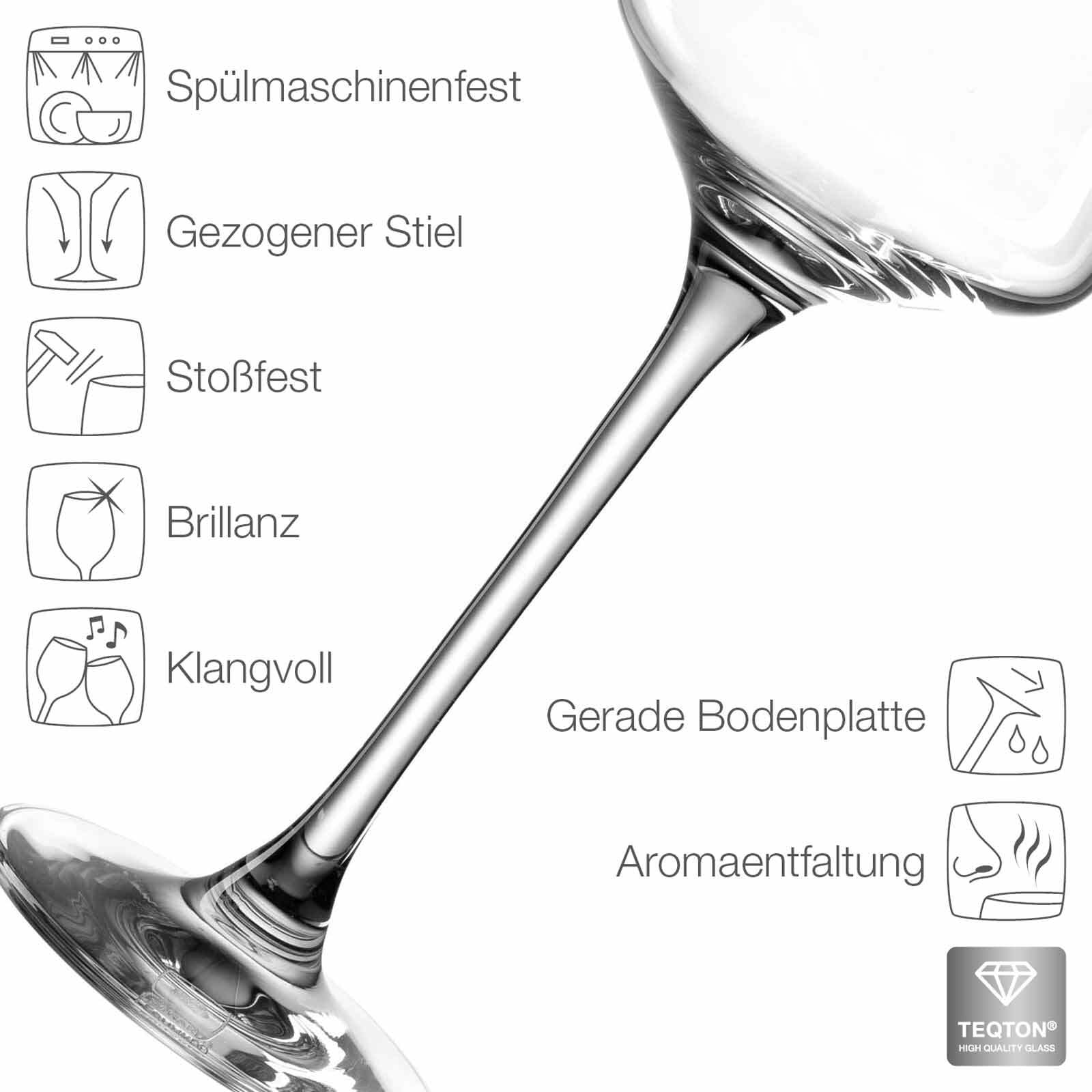 LEONARDO Aperitifglas »Digestifgläser geeicht Puccini Gastro-Edition 4 cl 6er Set transparent«