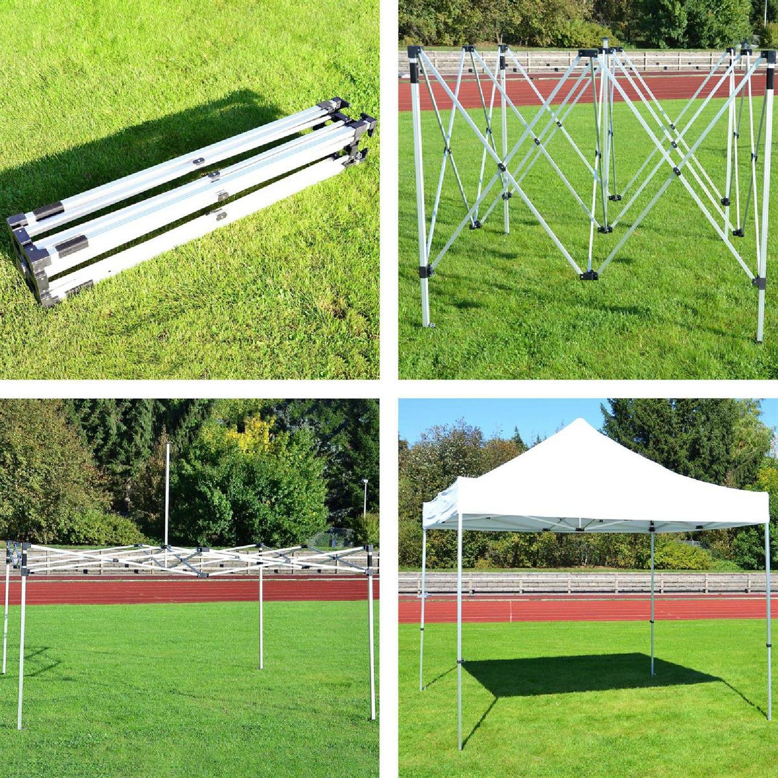 VCM Pavillon »Falt Pavillon 3x3m weiß+2 Seitenteile«
