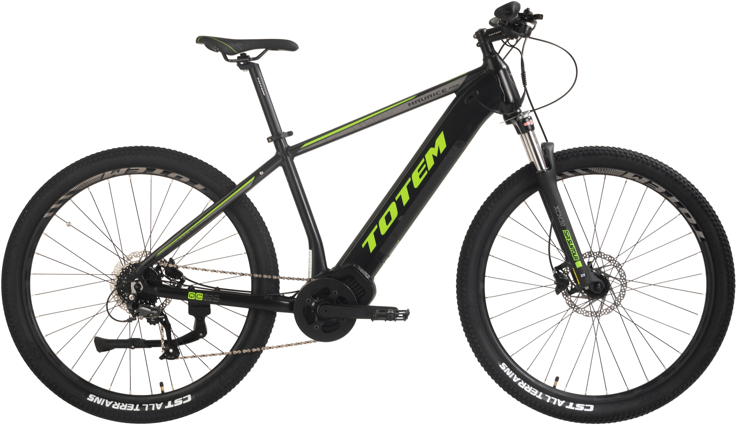 TOTEM E-Bike "Maurice Pro", 9 Gang, Shimano, Altus, Mittelmotor 250 W, Pedelec, Elektrofahrrad für Damen u. Herren, MTB