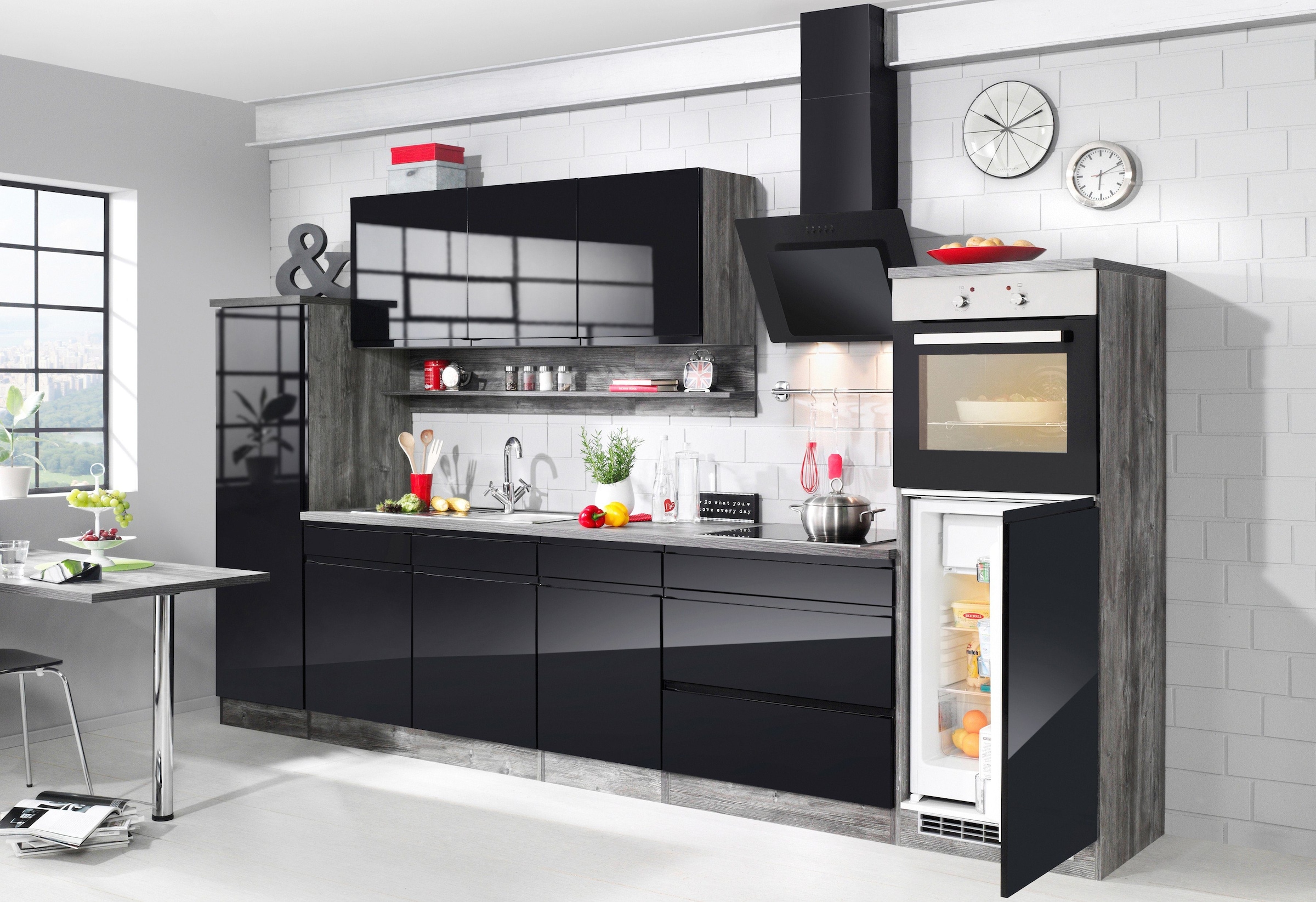 HELD MÖBEL Spülenschrank »Virginia«, 100 cm breit, inklusive Einbauspüle