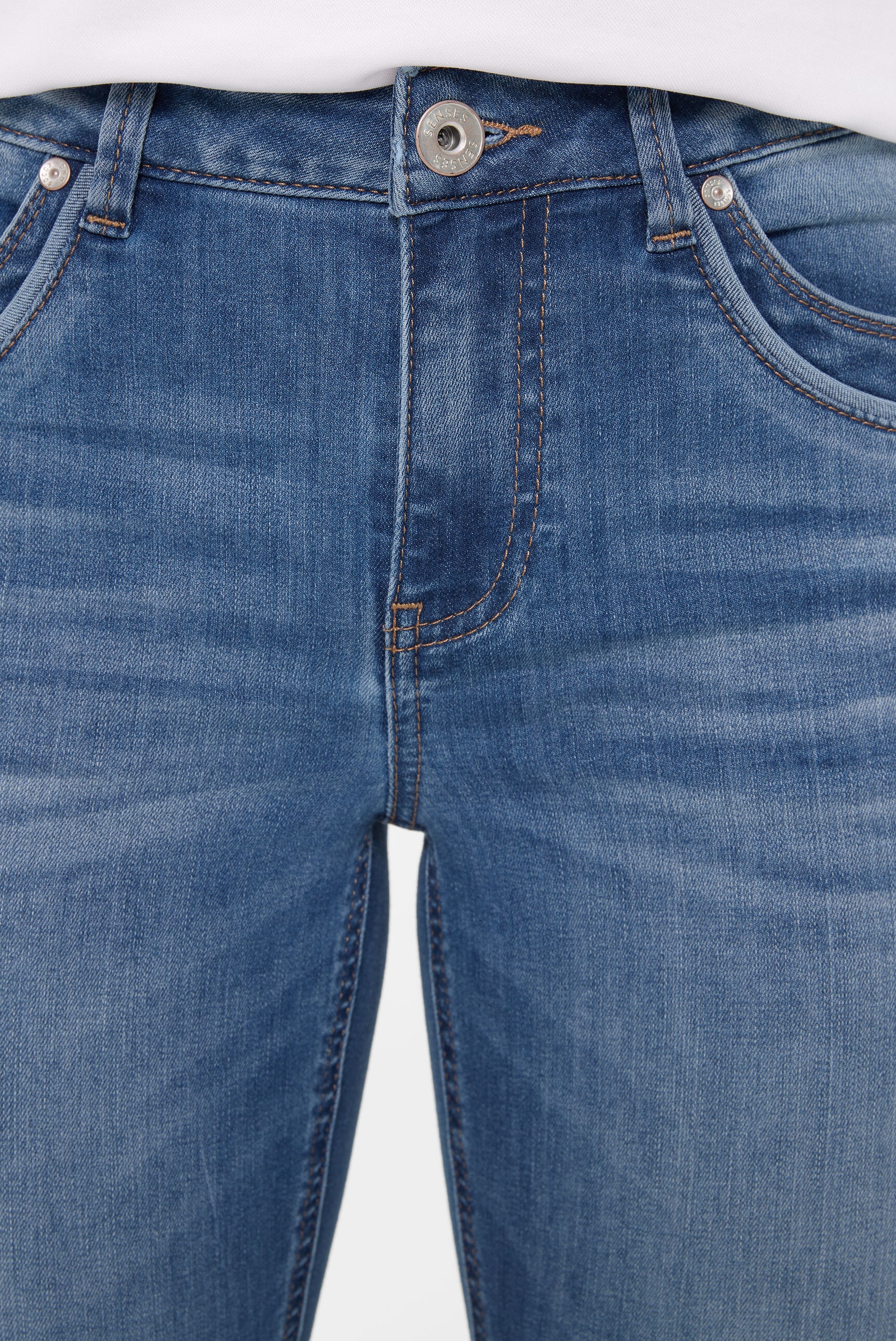 SENSES.THE LABEL Slim-fit-Jeans, mit verkürztem Bein