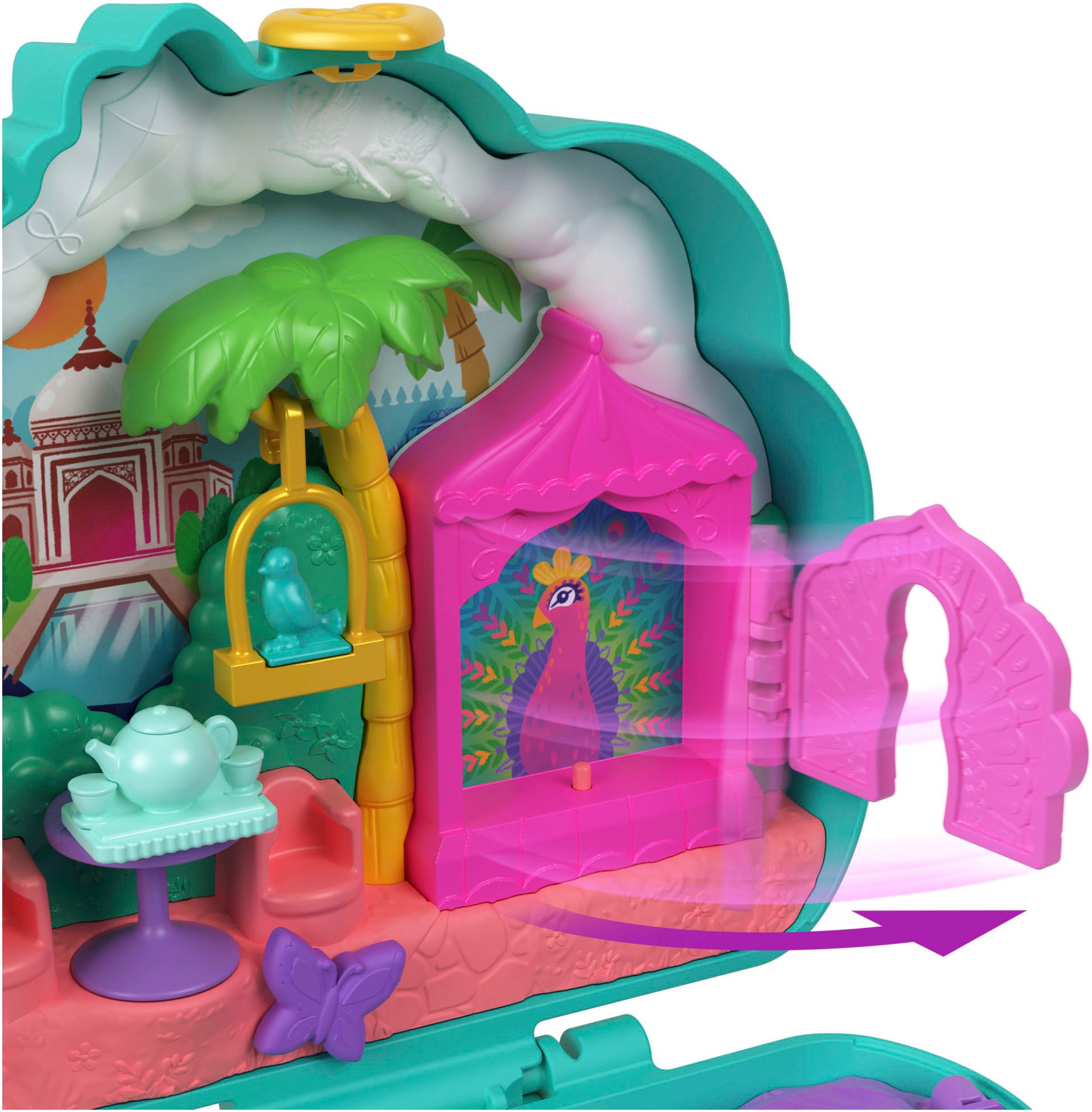 Polly Pocket Spielwelt »Peacock Garden-Schatulle«