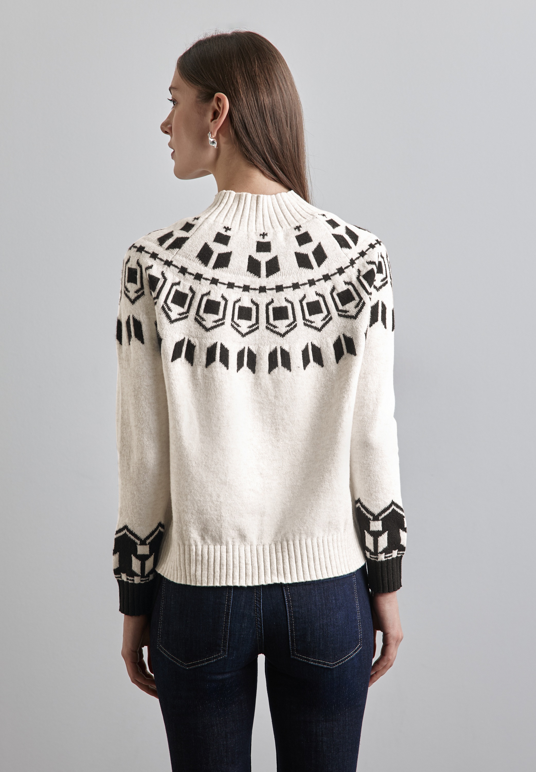 STREET ONE Strickpullover, mit Muster
